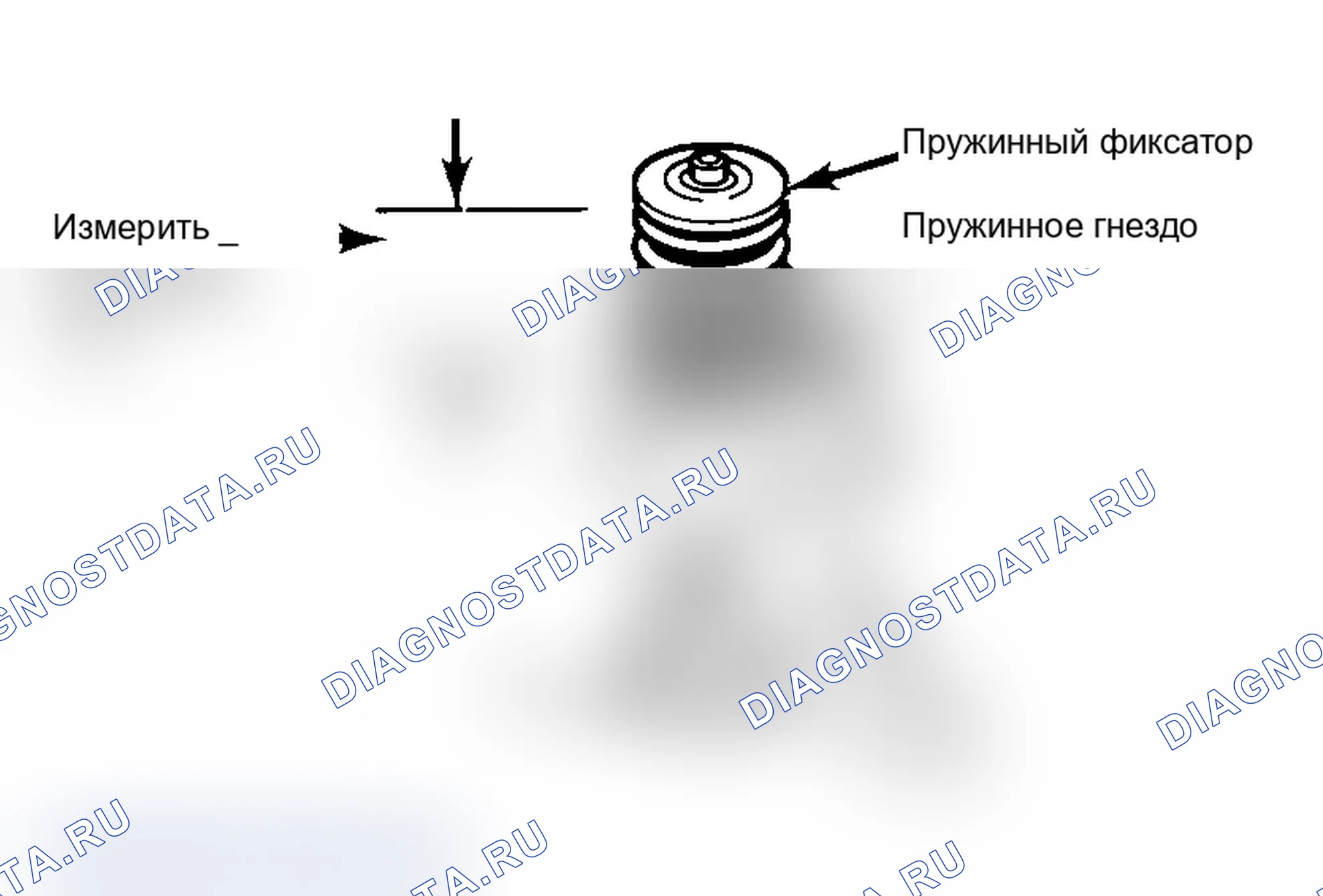 Рис. 14: Высота установки пружины измерительного клапана. BMW X5 M E70
