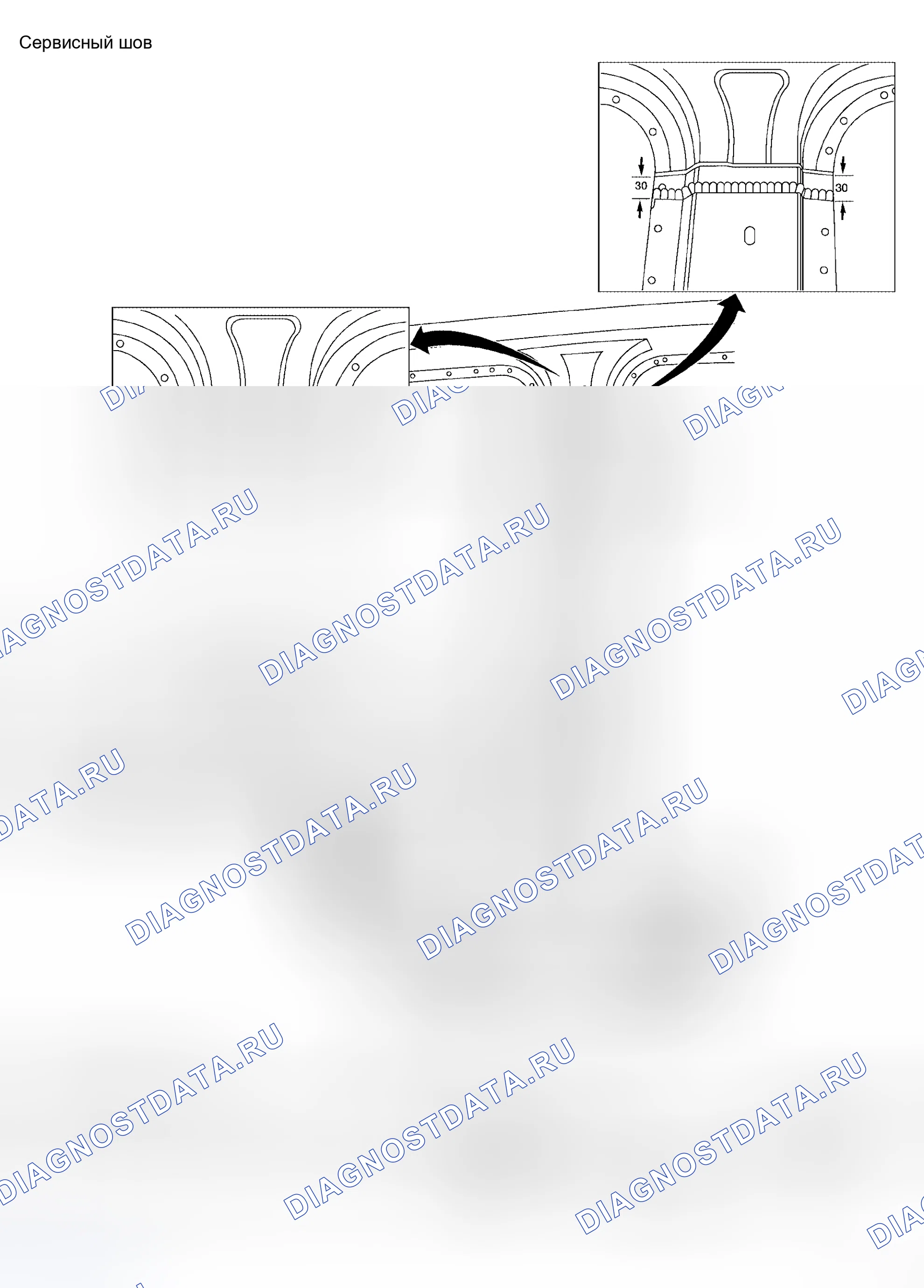Рис. 16: ЦЕНТРАЛЬНАЯ СТОЙКА (ТОЛЬКО ДЛЯ КАБИНЫ ЭКИПАЖА). Honda Odyssey I