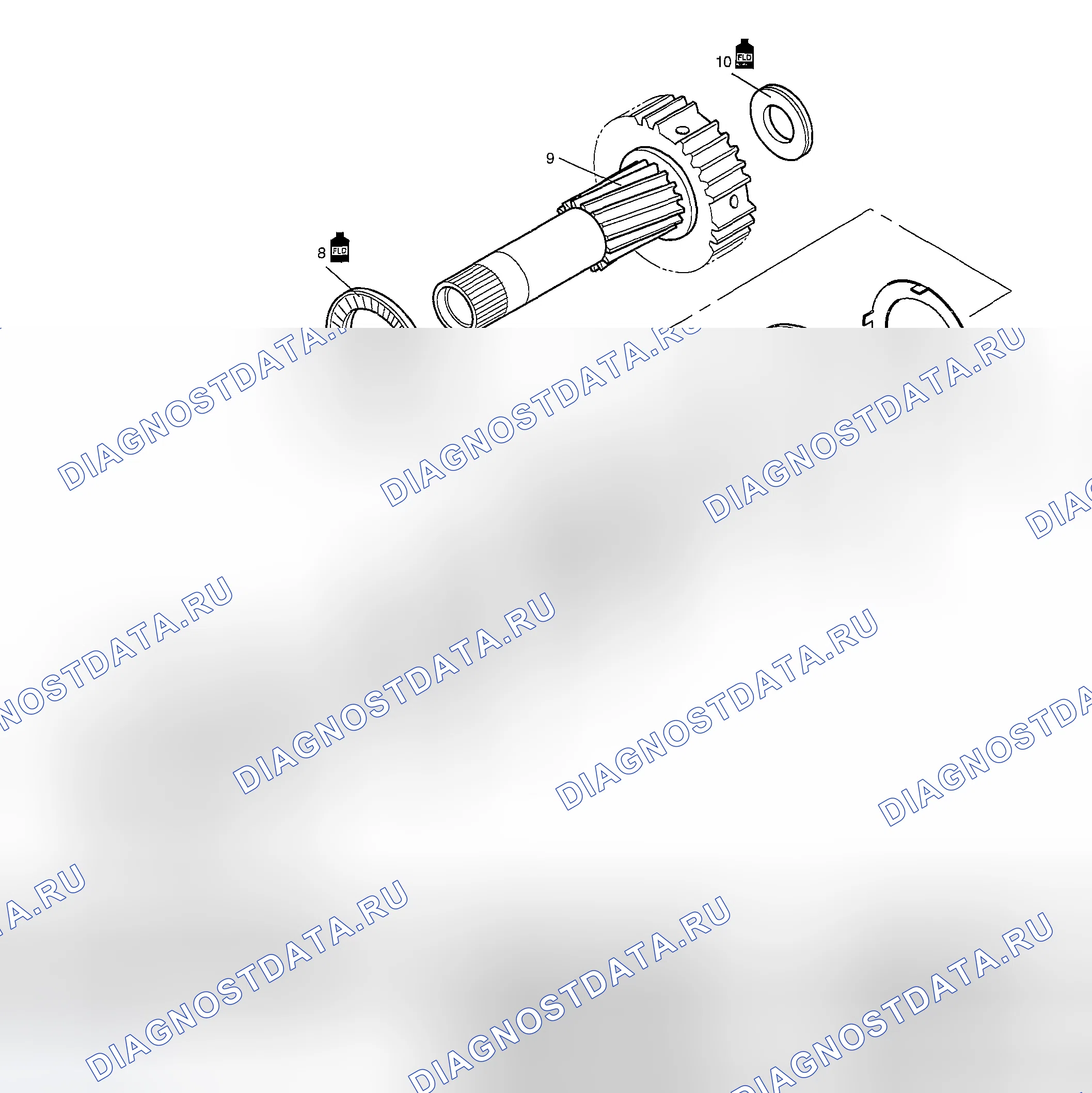 Рис. 219: Компоненты планетарной передачи. Suzuki Aerio I