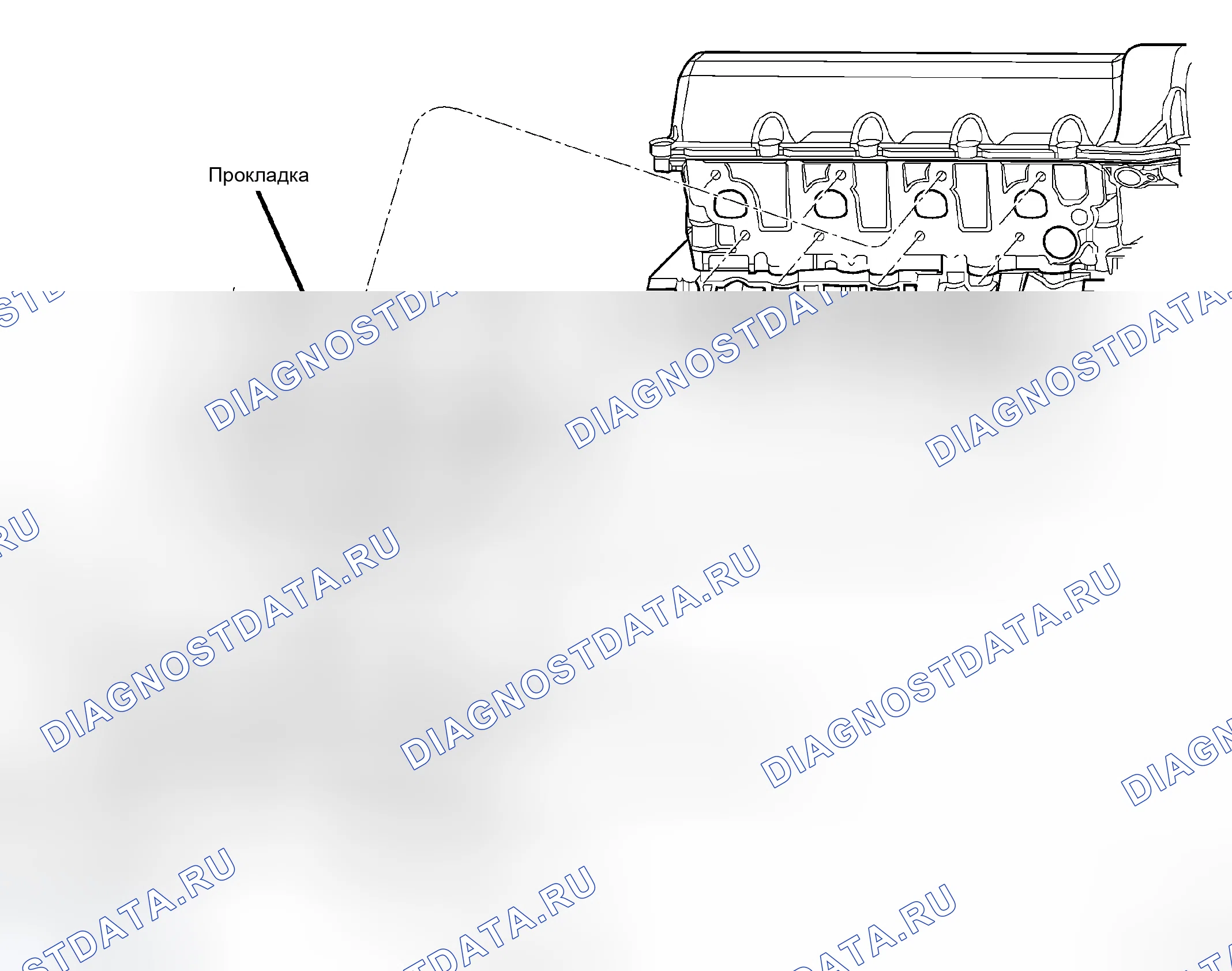 Рис. 205: ПРАВЫЙ ВЫПУСКНОЙ КОЛЛЕКТОР. Dodge Dakota III