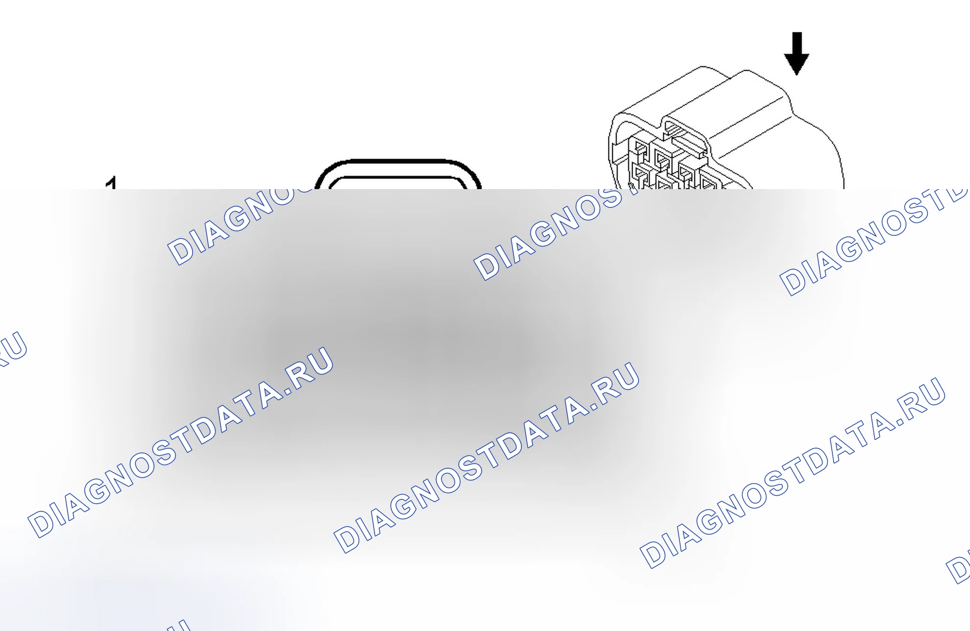 Рис. 77: Разъем автоматической коробки передач. Chevrolet Aveo I рестайлинг