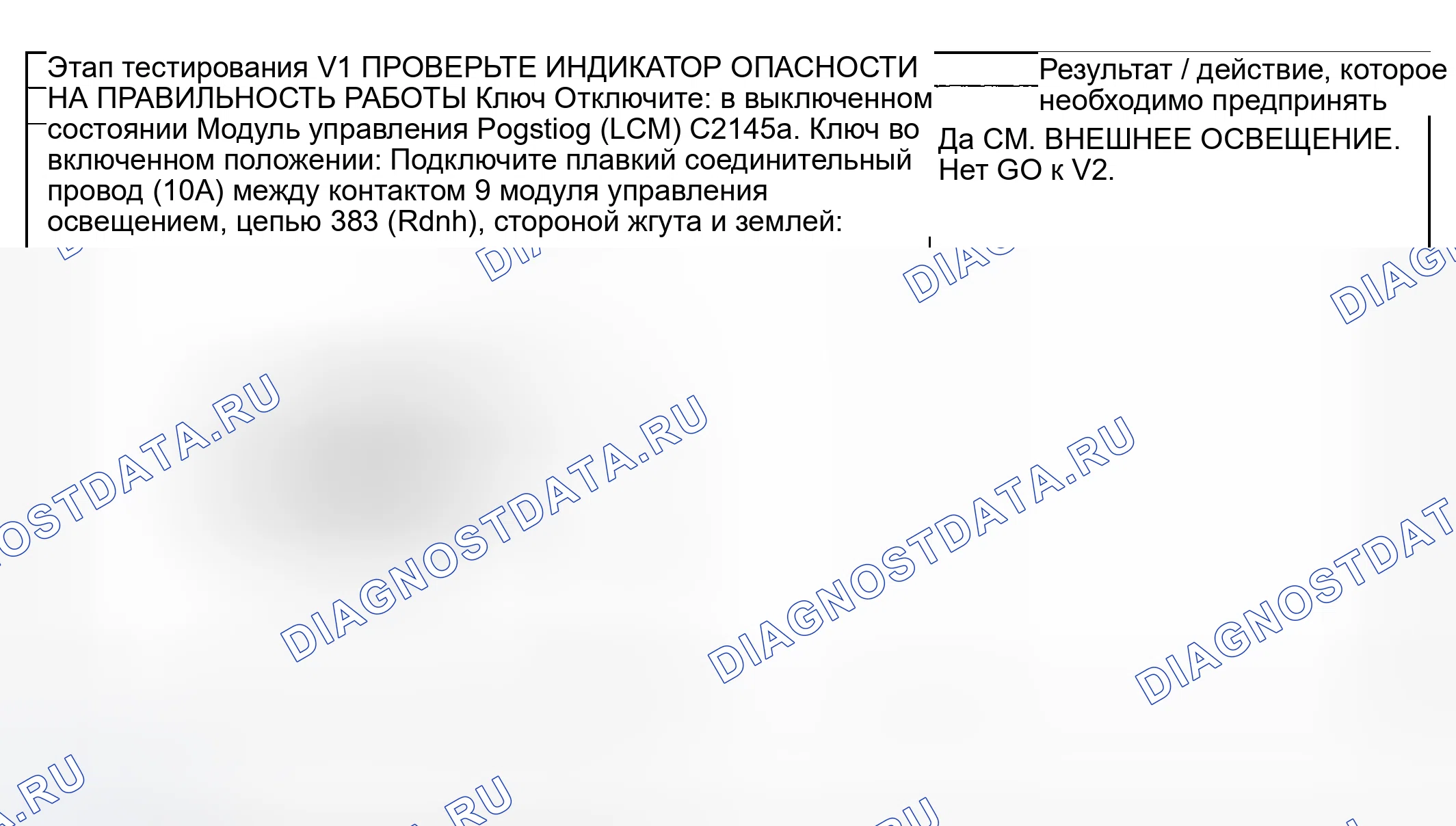 Рис. 135: диагностический тест V: индикатор опасности никогда не включен. Mazda Flair II