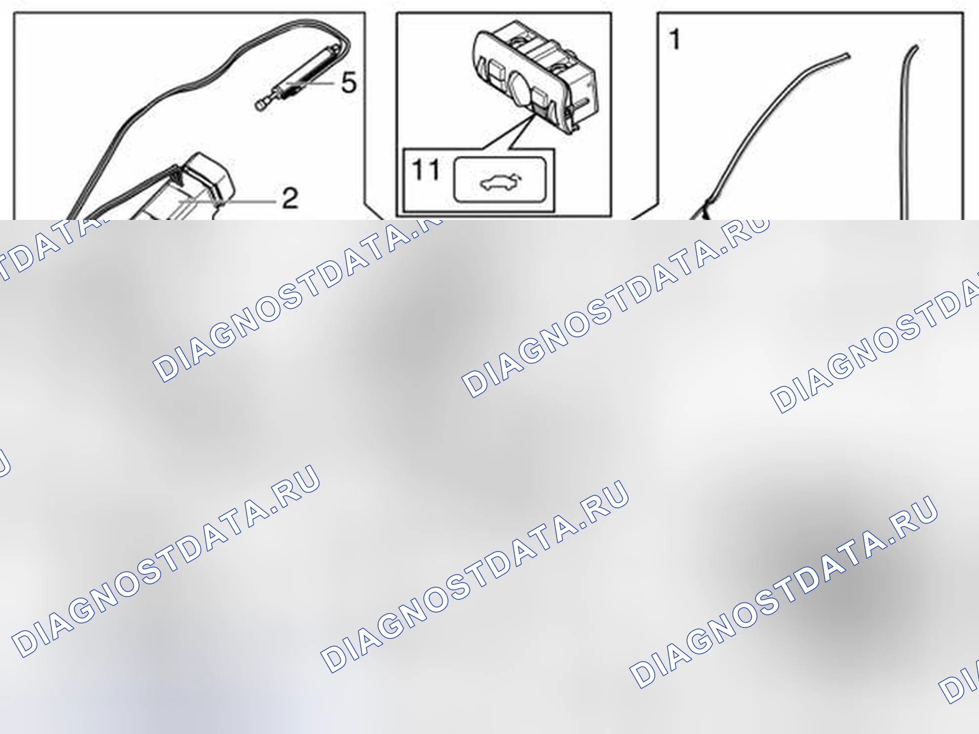 Рис. 663: СИСТЕМА ЗАДНЕЙ ДВЕРИ. Volvo XC70 II