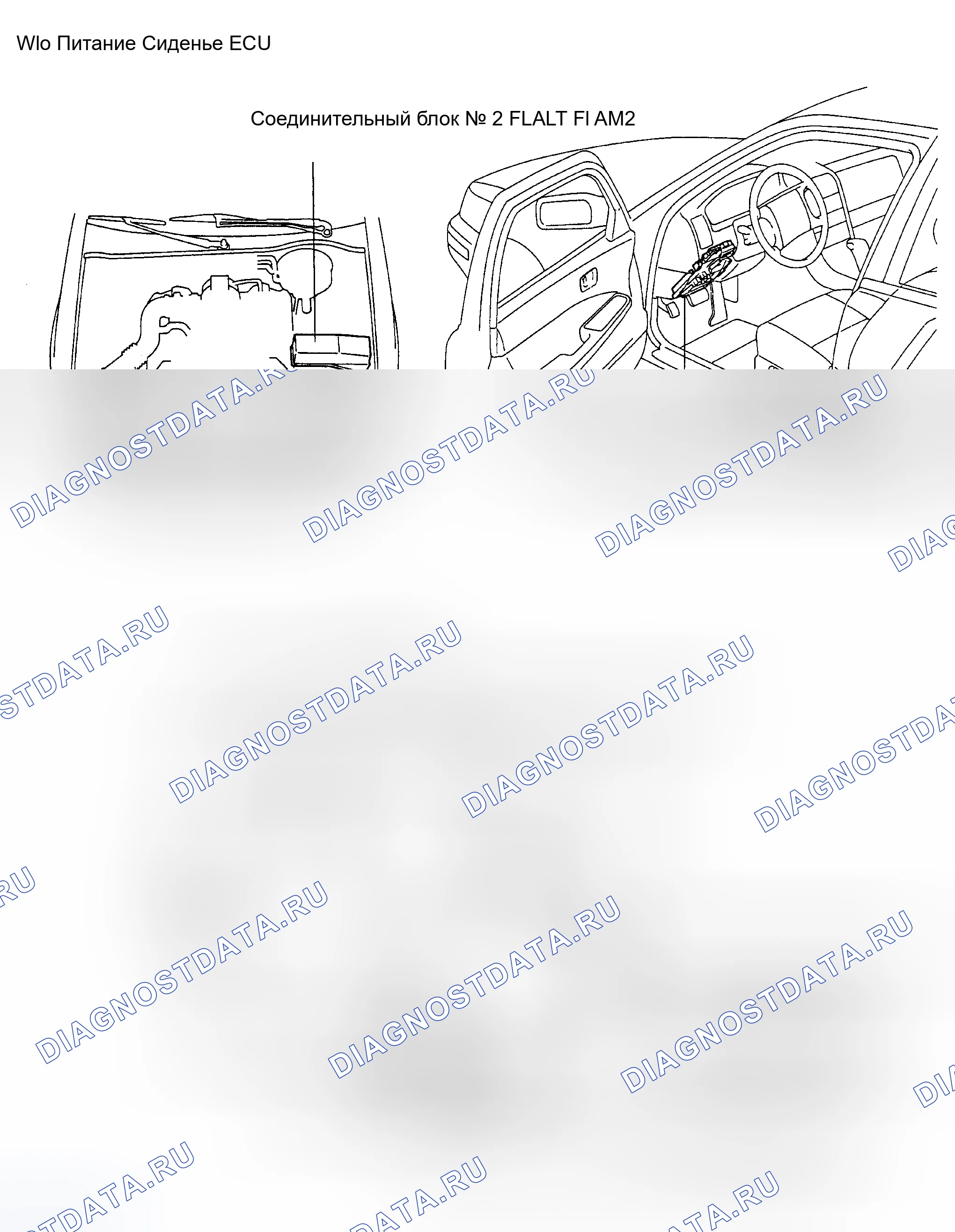Рис. 70: РАСПОЛОЖЕНИЕ КОМПОНЕНТОВ. Lexus LS I