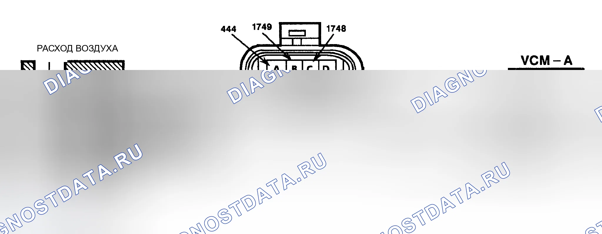 Рис. 248: Код P0506 / 507 Схема (серии " S " и " T " 4.3L) Счетчики регулятор холостого хода Низкий / Высокий. Chevrolet Sportvan G30 