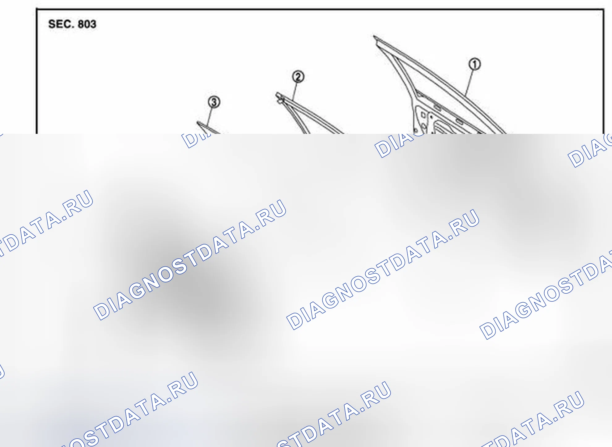 Рис. 178: Разнесенный вид. Infiniti G37 IV рестайлинг