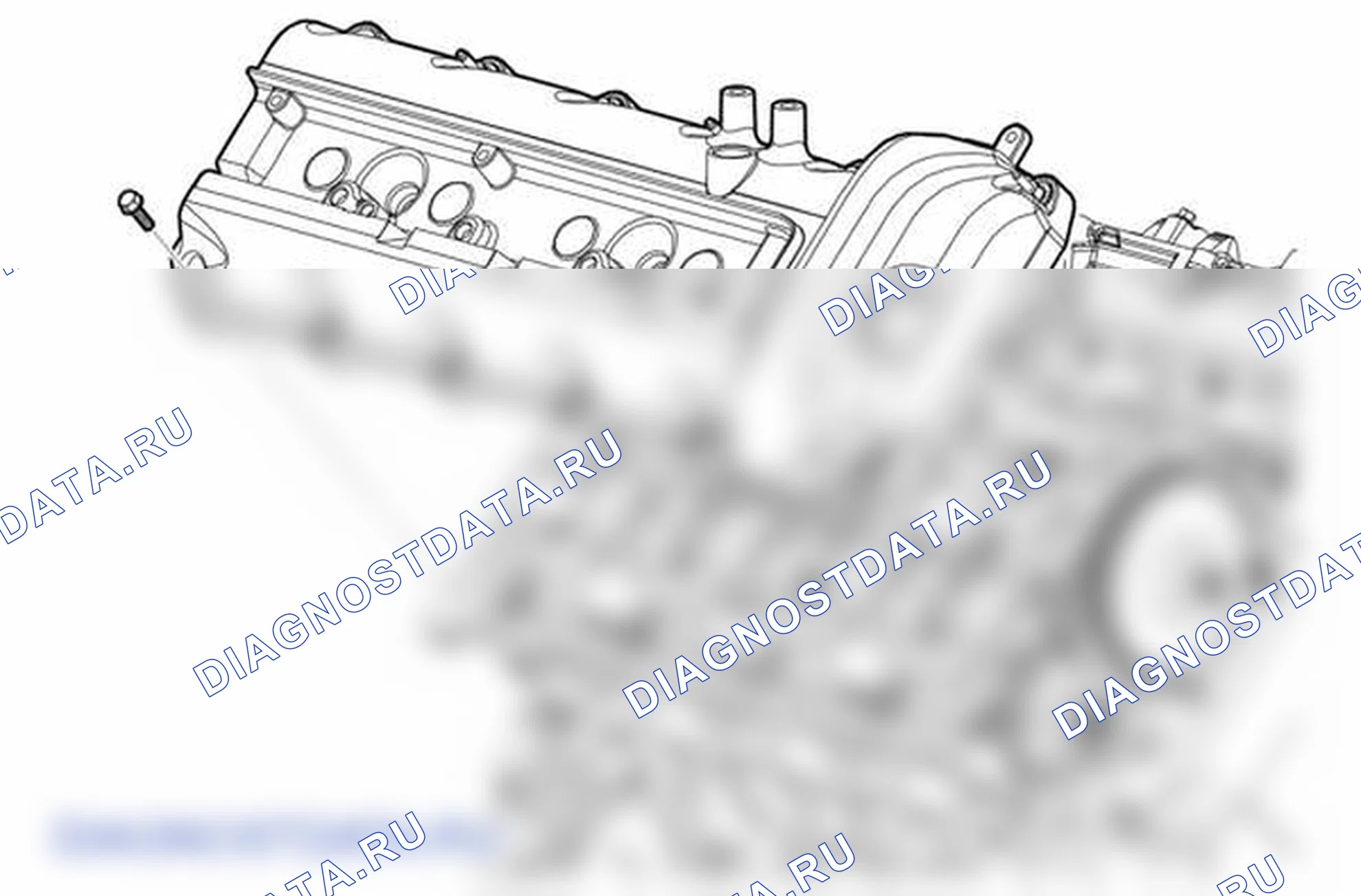 Рис. 137: КРЫШКИ РАСПРЕДЕЛИТЕЛЬНОГО ВАЛА. Land Rover Range Rover L322