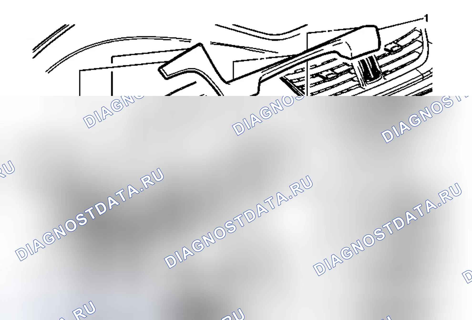 Рис. 177: Замена подушечек (траверсы) для оснастки приборной панели. GMC Acadia I рестайлинг