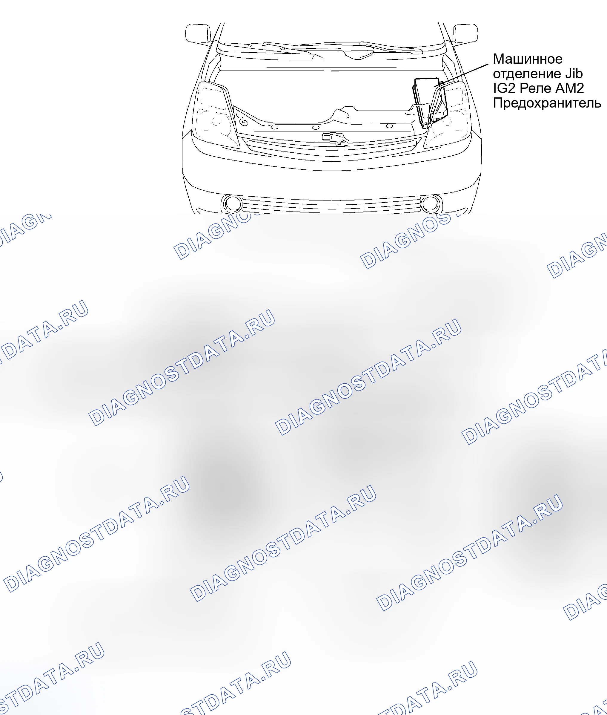 Рис. 86: РАСПОЛОЖЕНИЕ. Toyota Prius II