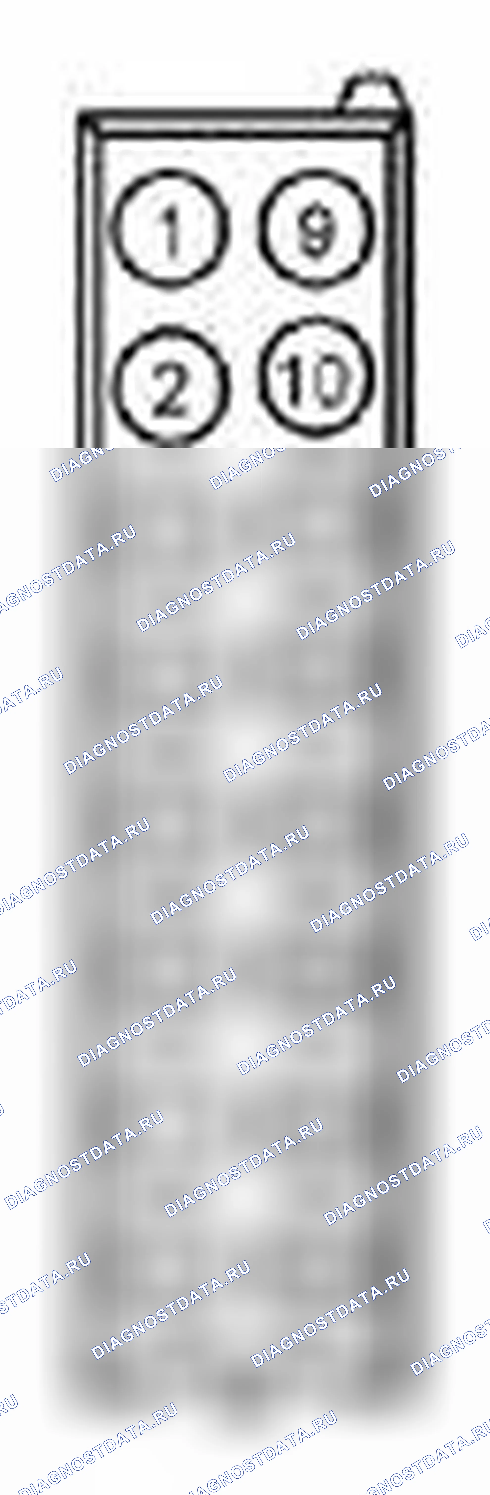 Рис. 8: диагностический тест J: расшифровка кода ошибки B1B54:11, B1B54:12. Ford Escape III