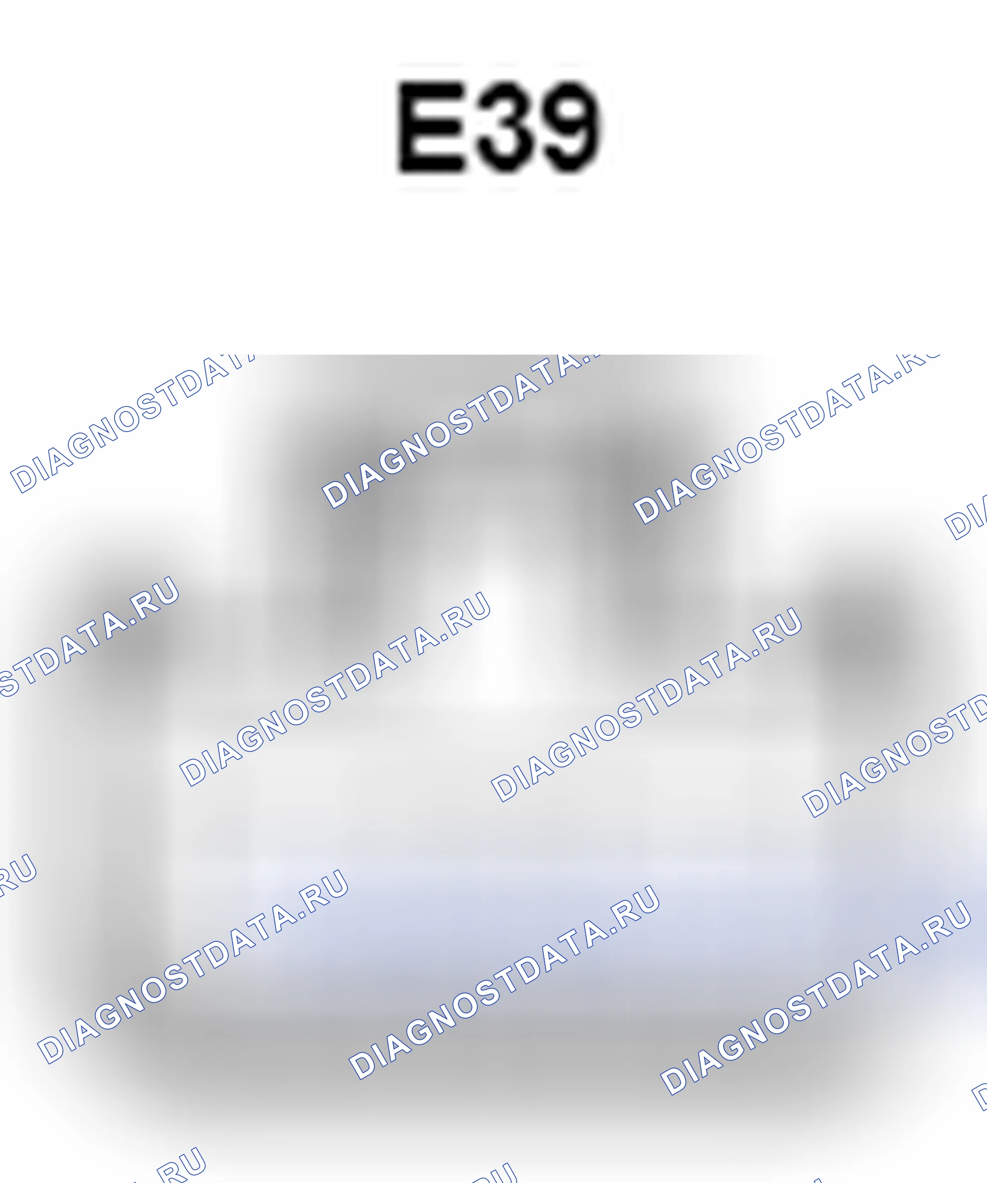 Рис. 1311: Вид с торца соединителя двигателя воздуходувки (E39). Toyota Camry XV40 рестайлинг