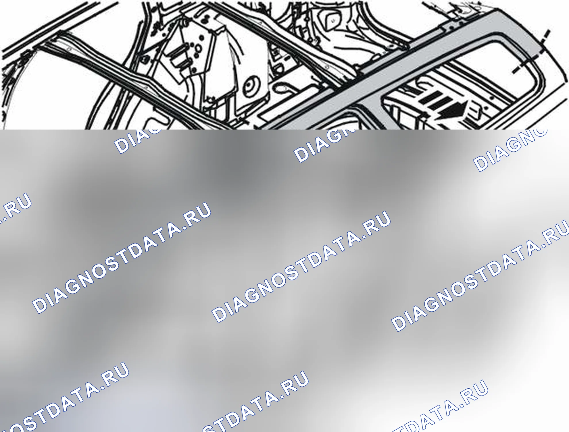 Рис. 96: ДЕМОНТАЖ КОНСОЛИ / СТОРОНЫ КРЫШИ. Volvo V50 I рестайлинг