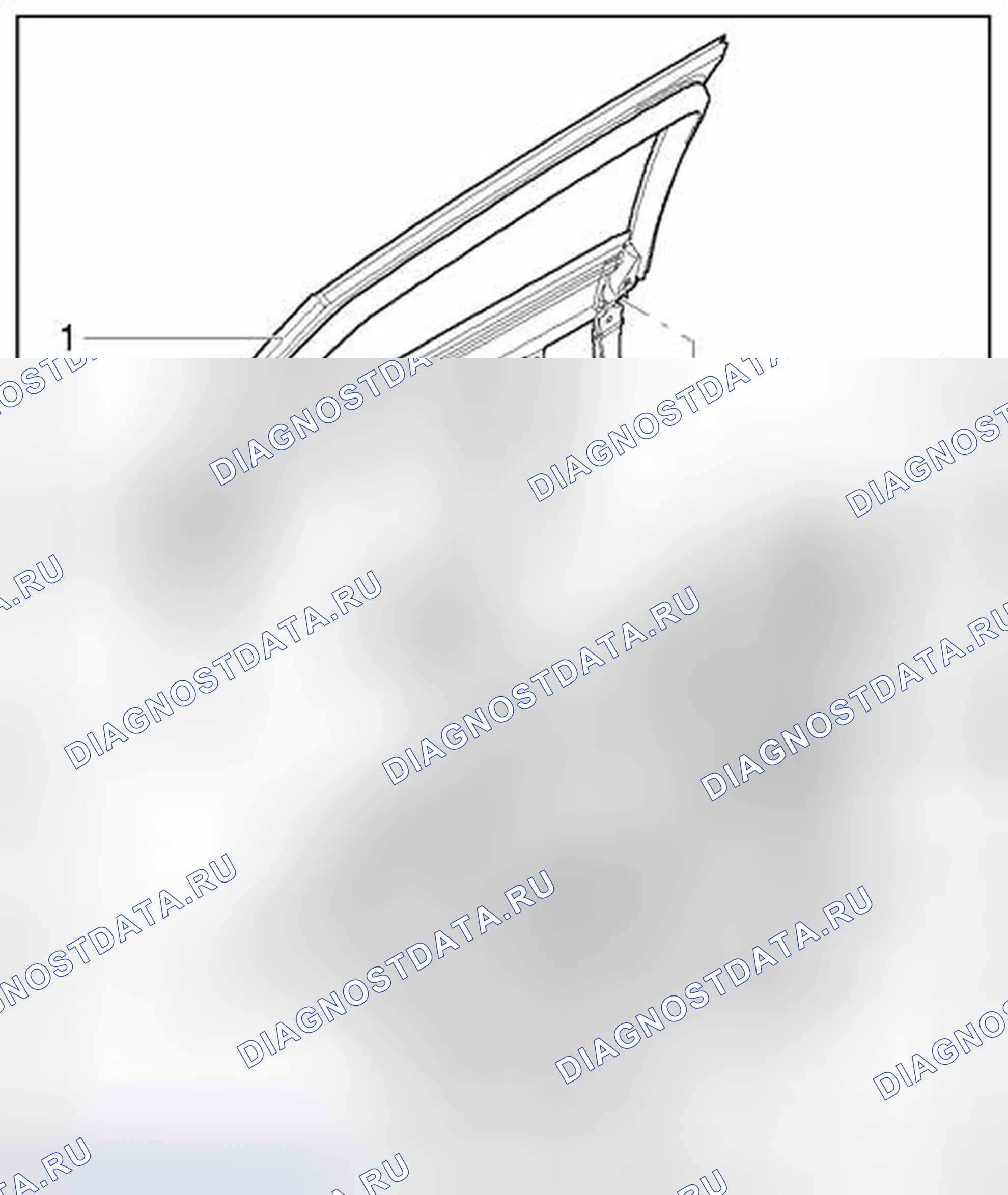Рис. 135: Оконная рама и оконный регулятор, снятие и установка. Audi A6 С6