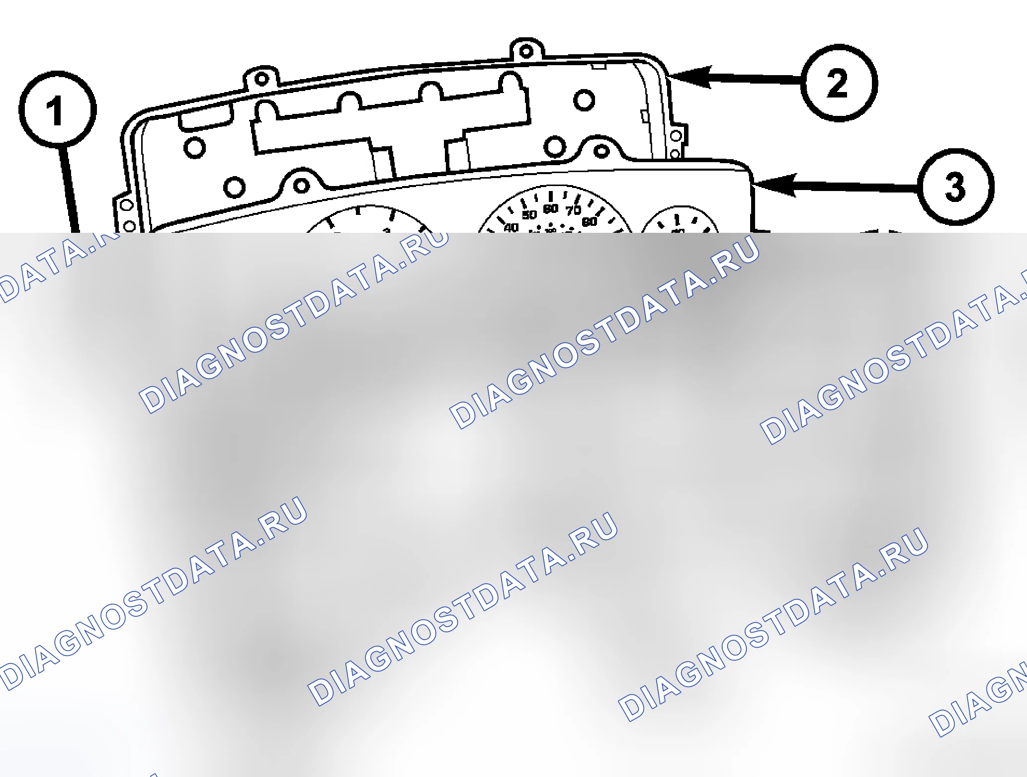 Рис. 512: КЛАСТЕРНЫЙ ОБЪЕКТИВ, КАПЮШОН И МАСКА. Dodge Cab & Chassis R3500 HD transition