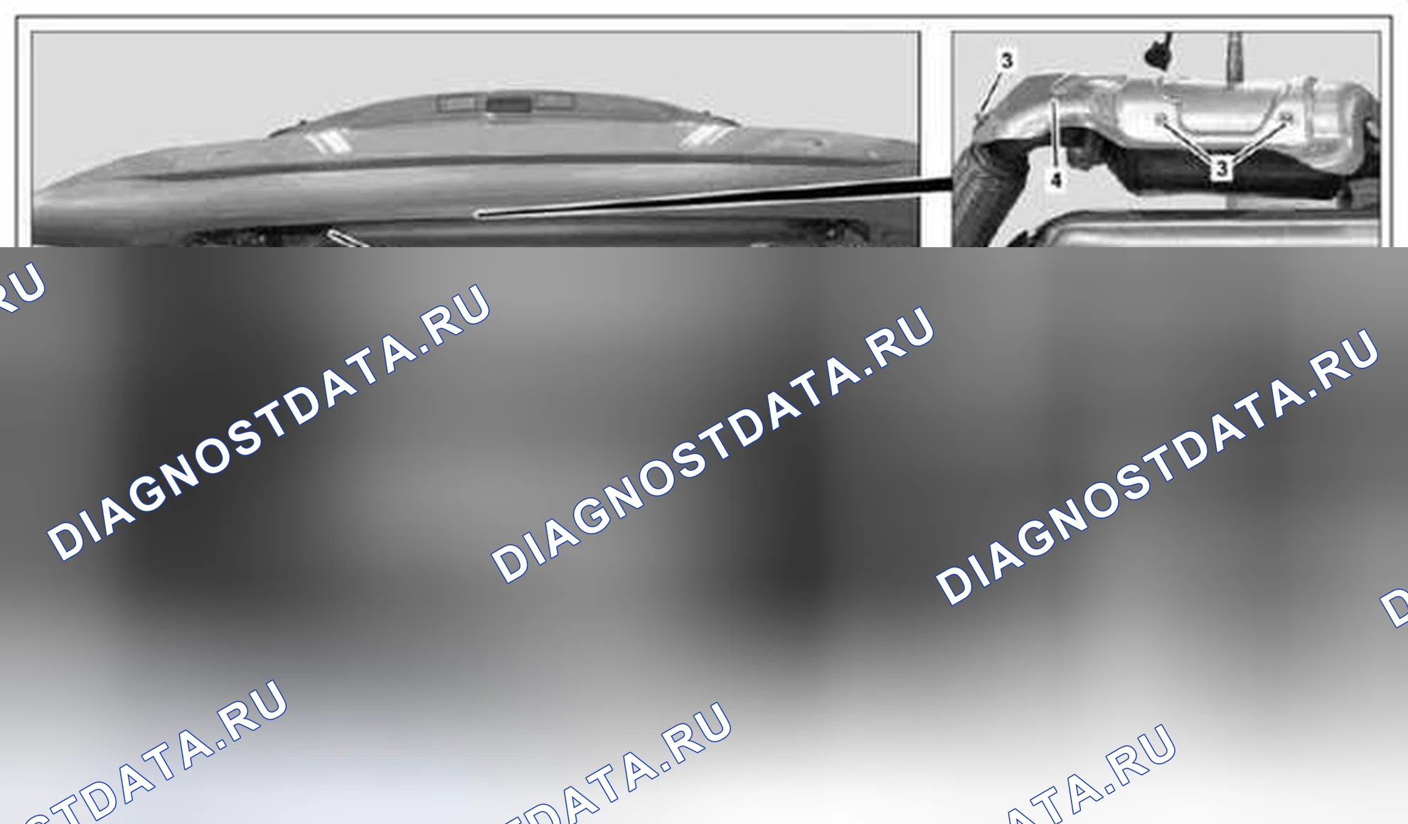 Рис. 3: Демонтаж / монтаж заднего глушителя - AR49.10-P-xtegx1 4823MCU. Kia Soul I