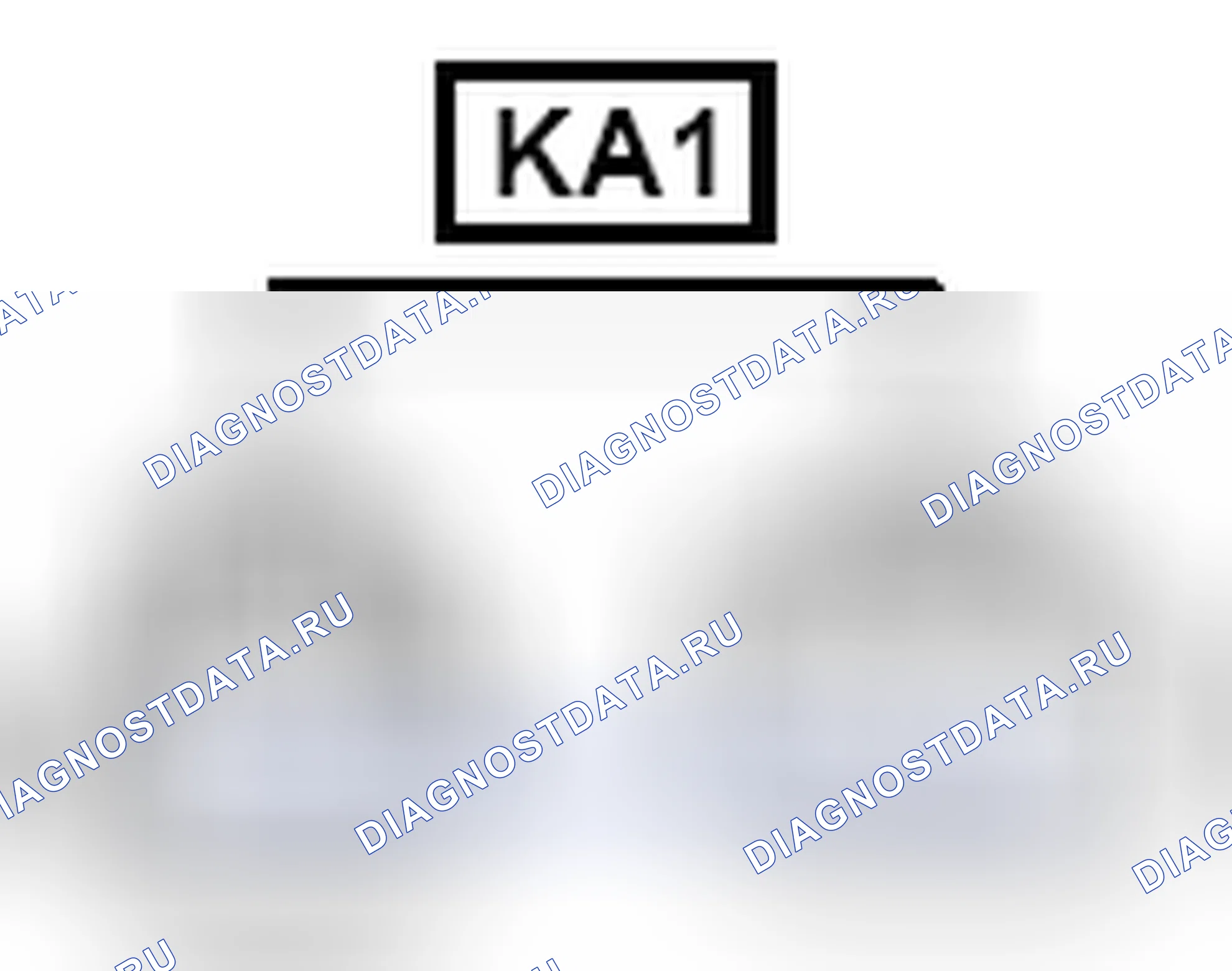 Рис. 799: Вид с торца соединителя (KA1). Toyota Sienna III