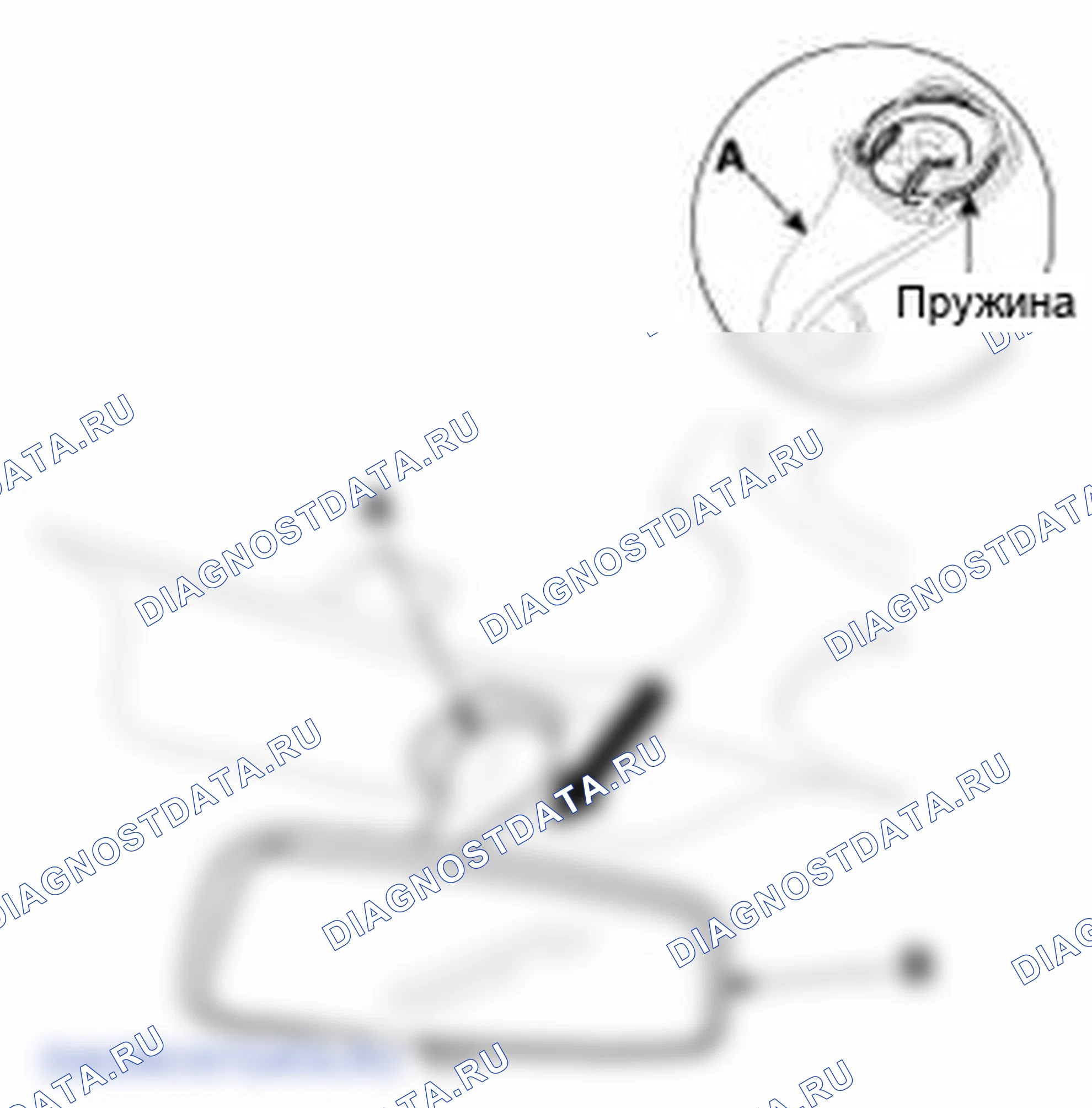 Рис. 92: Замена внутреннего зеркала заднего вида. Hyundai Santa Fe II рестайлинг