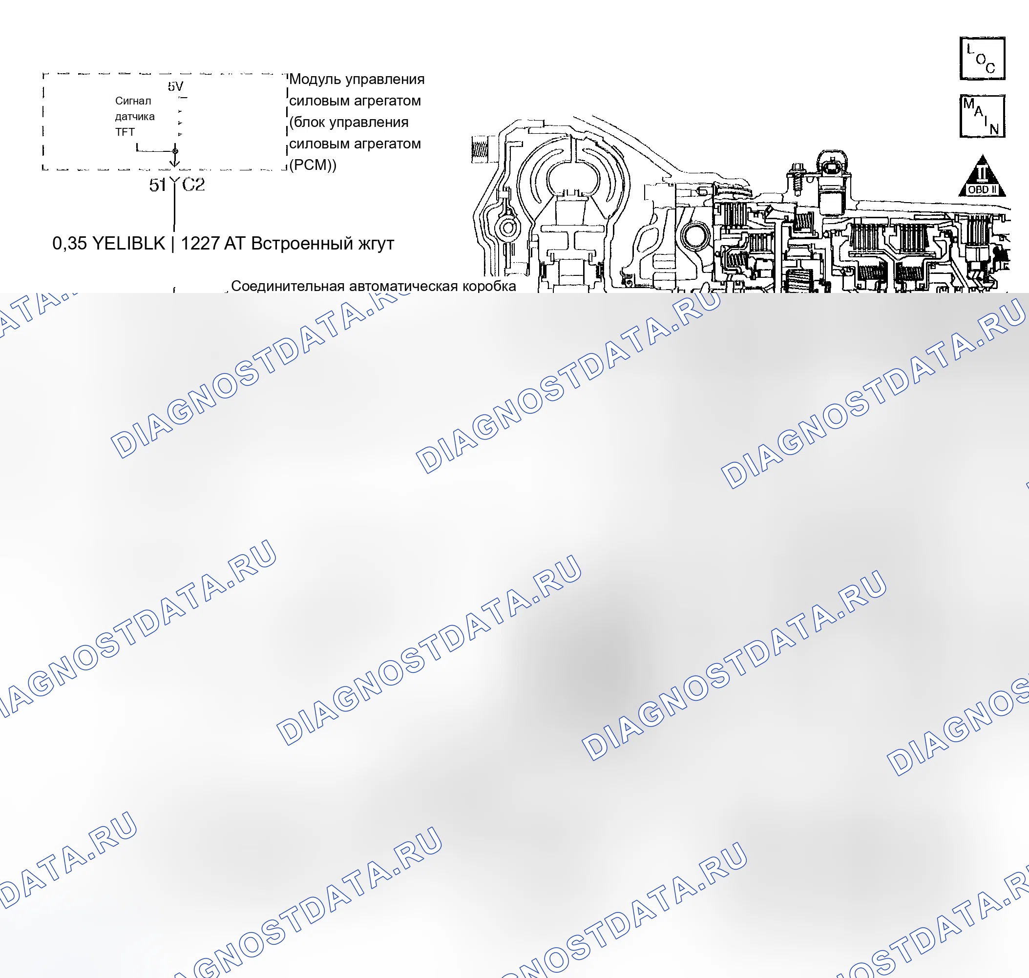 Рис. 780: расшифровка кода ошибки P0218: Высокий TFT. Chevrolet Avalanche I