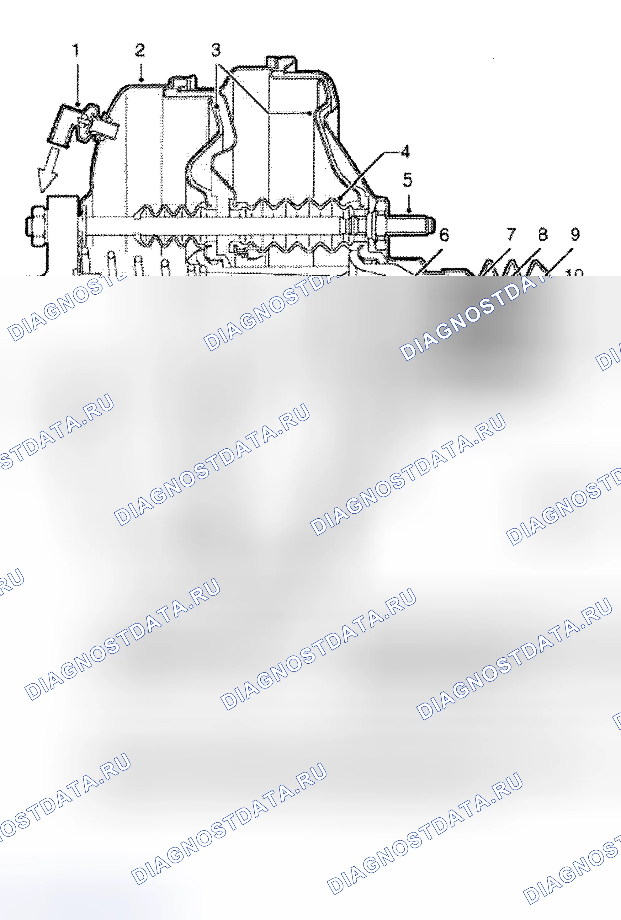 Рис. 41: СЕРВОПРИВОД ТОРМОЗА В СБОРЕ. Land Rover Discovery L318