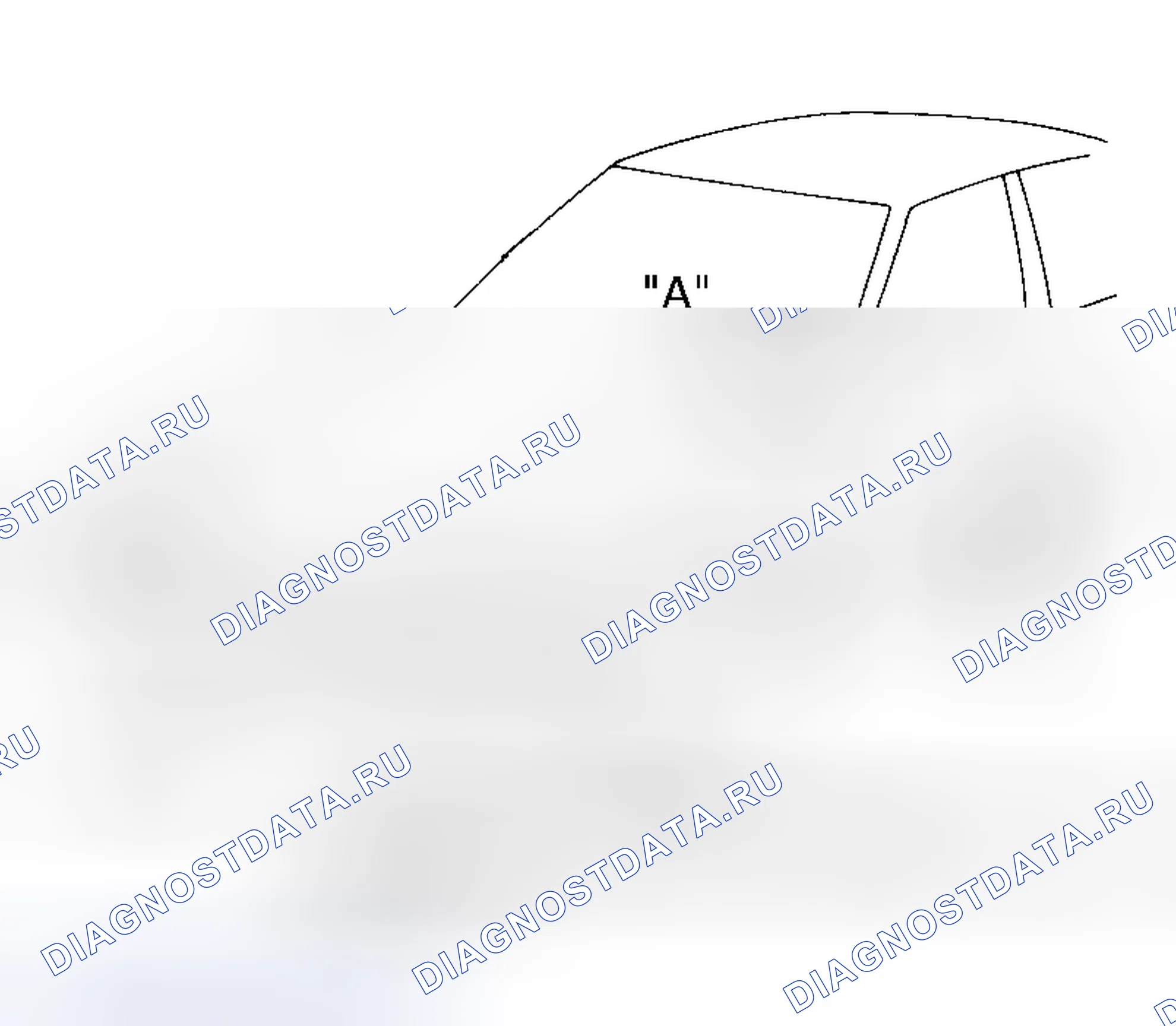 Рис. 1: РАСПОЛОЖЕНИЕ КОДА ДВИГАТЕЛЯ. Toyota Avalon XX10