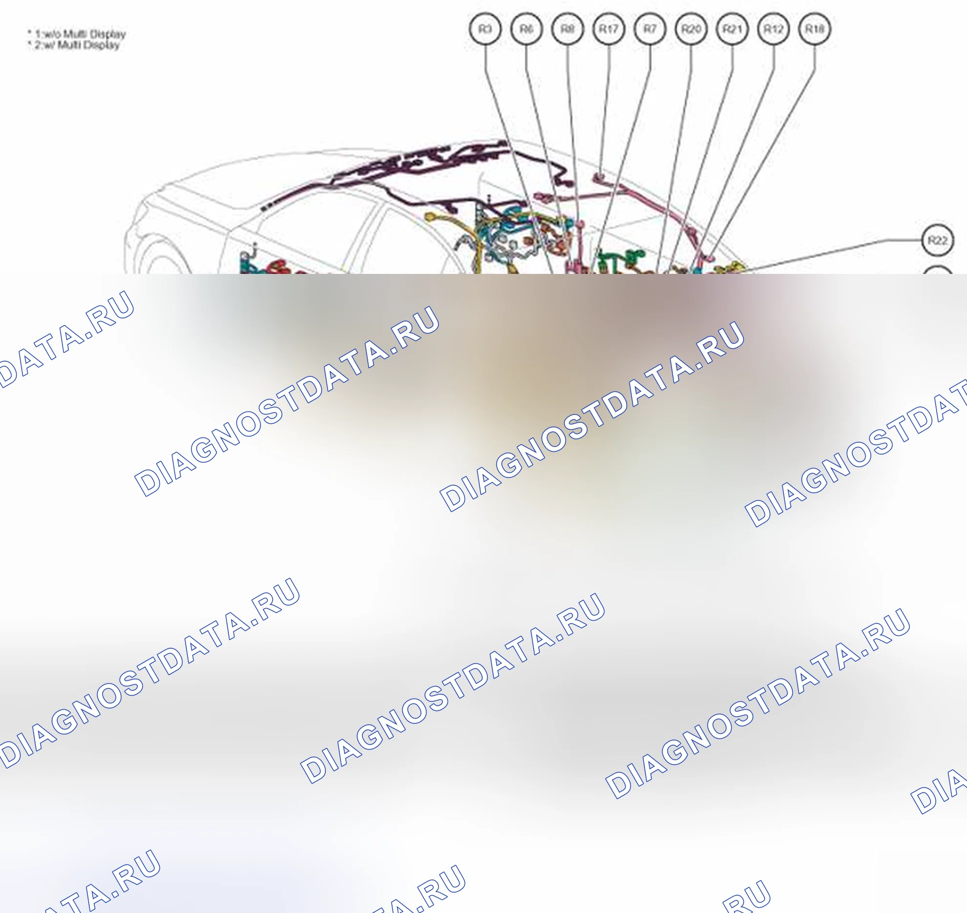 Рис. 305: Положение деталей в корпусе. Honda Accord IV