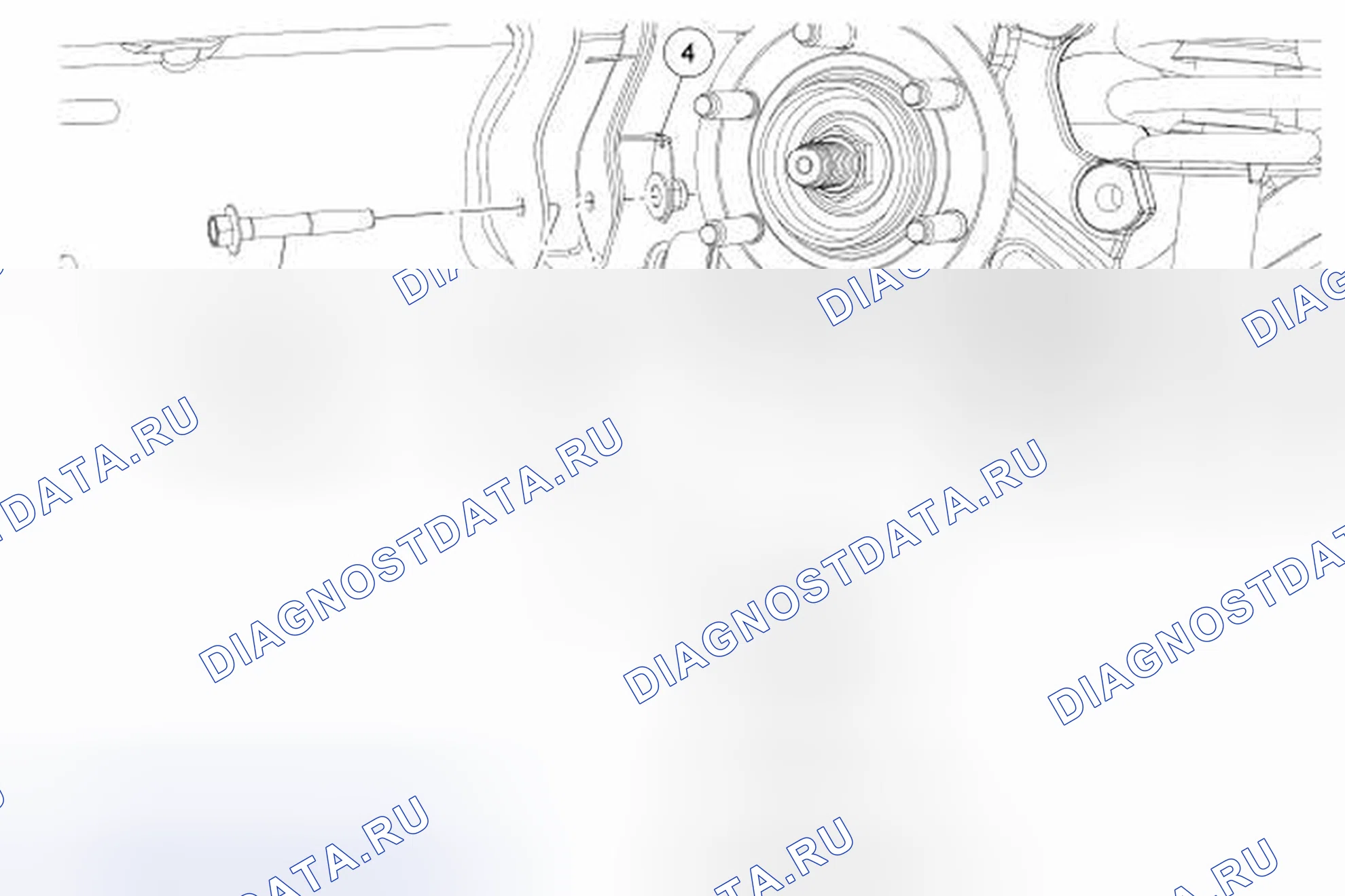 Рис. 6: Тяговый рычаг - нижний. Lincoln Navigator III
