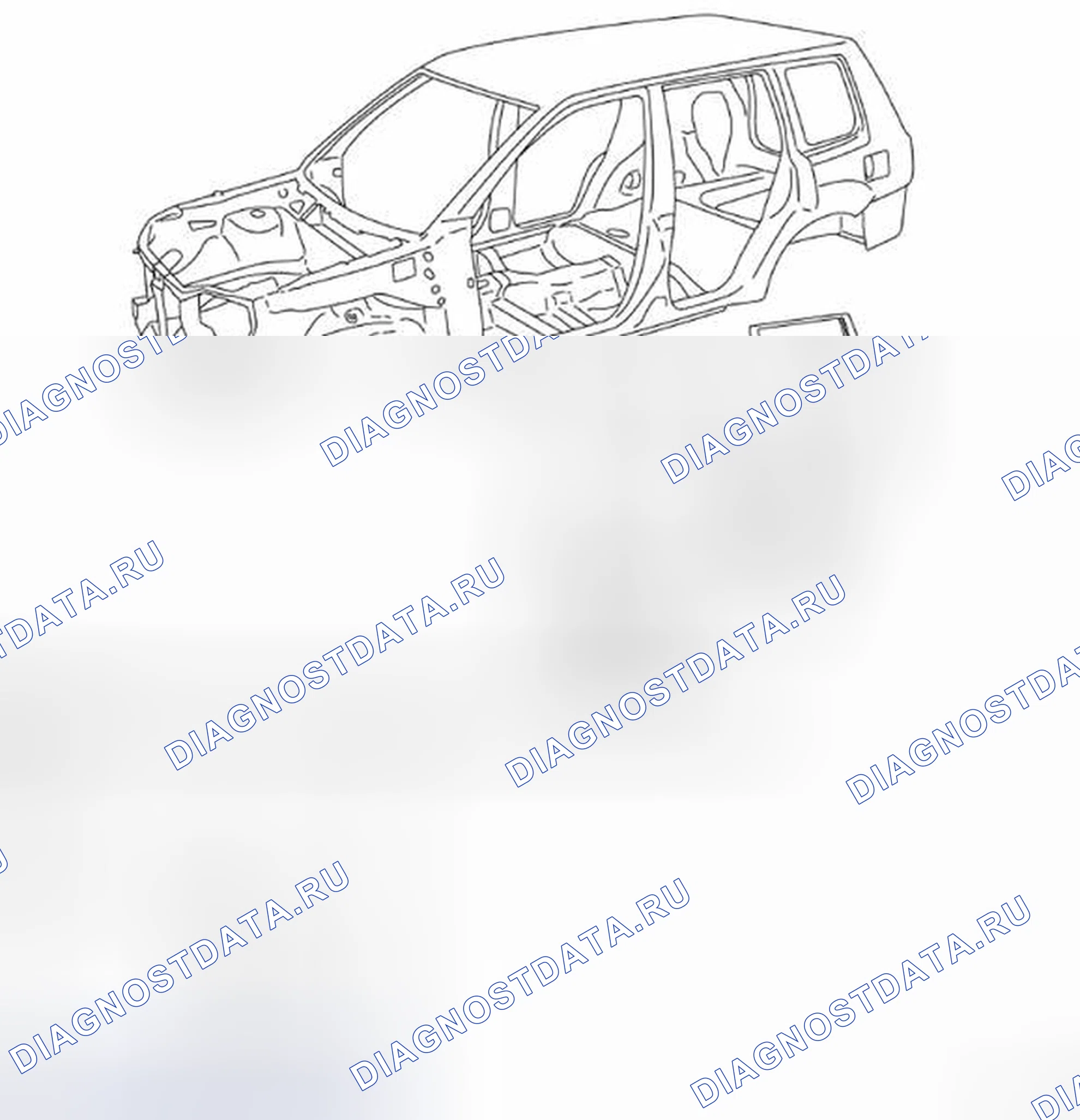 Рис. 165: АНТИКОРРОЗИЙНЫЙ ВОСК. Nissan X-Trail I