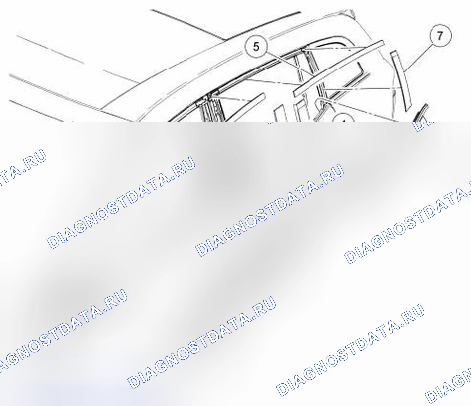 Рис. 37: Верхние молдинги и аппликации со стороны тела. Hyundai Kona I рестайлинг