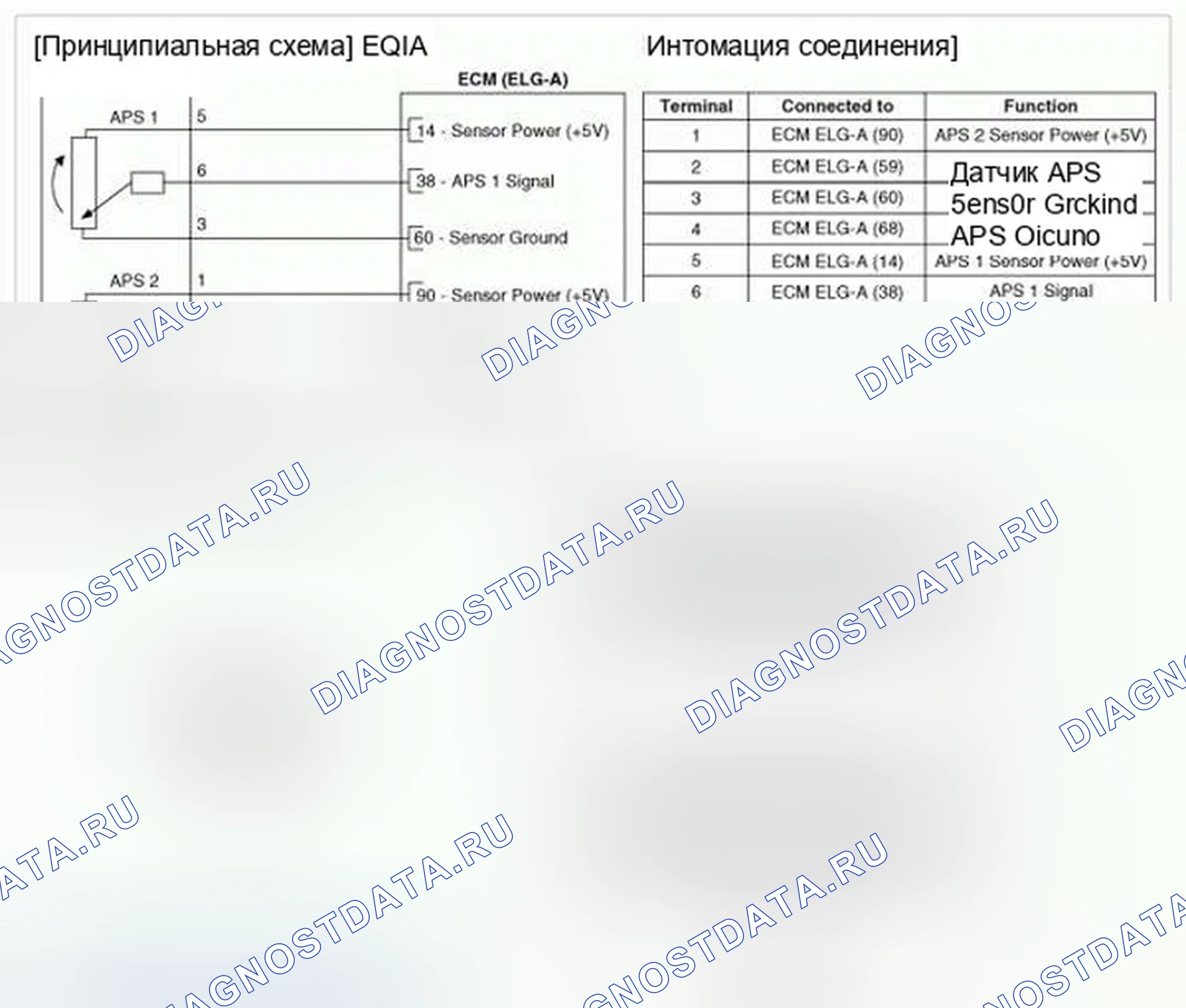 Рис. 172: Принципиальная схема. Hyundai Genesis I рестайлинг