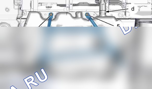 Снятие - установка: топливный бак — b1hm02pd. Citroen Jumpy II