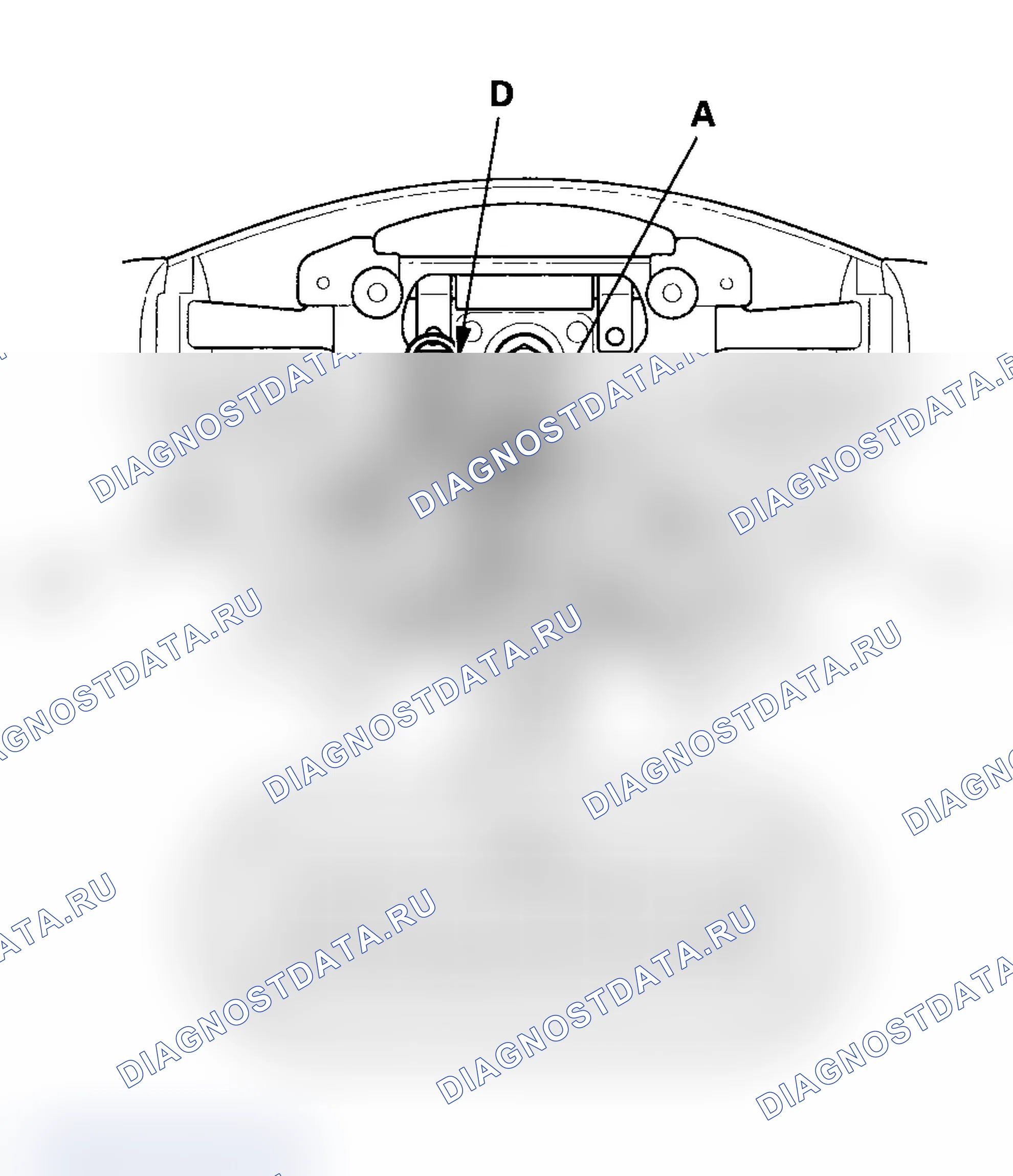 Рис. 55: Тест/замена переключателя HFL/HFL-Voice управление выключатель. Acura MDX I