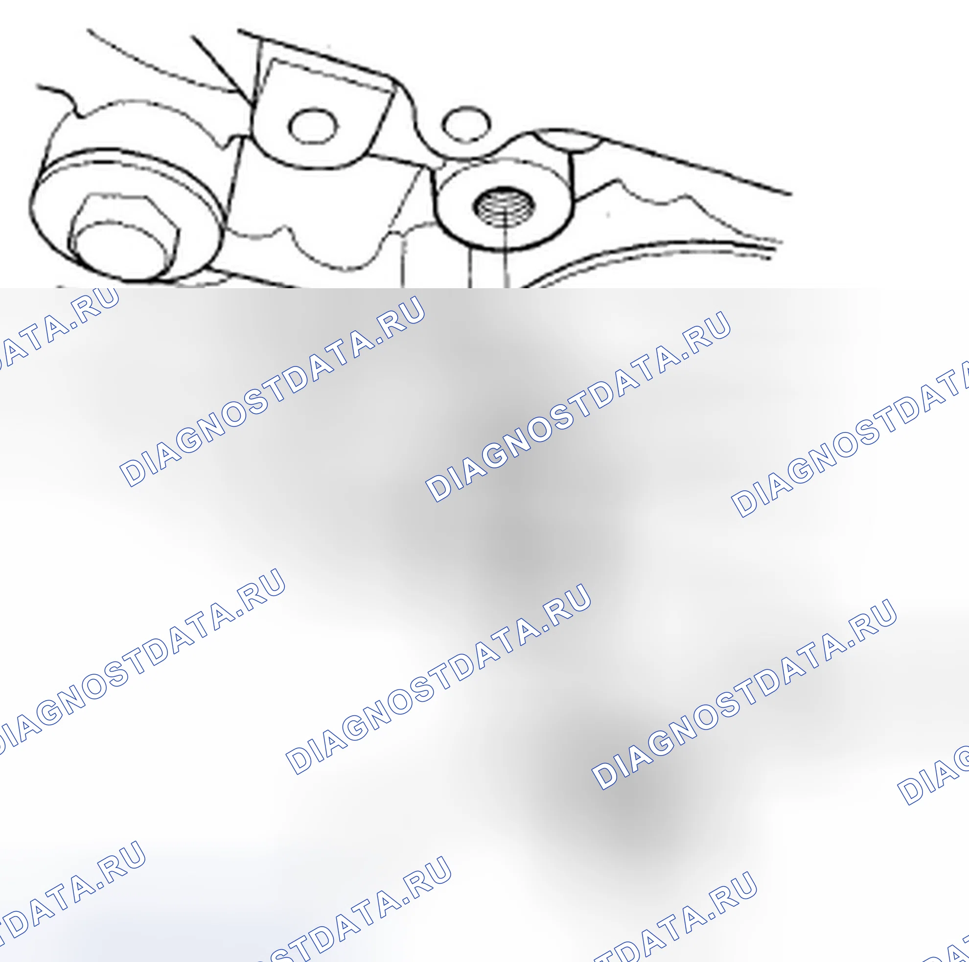 Рис. 533: Замена датчика детонации. Honda Civic VIII