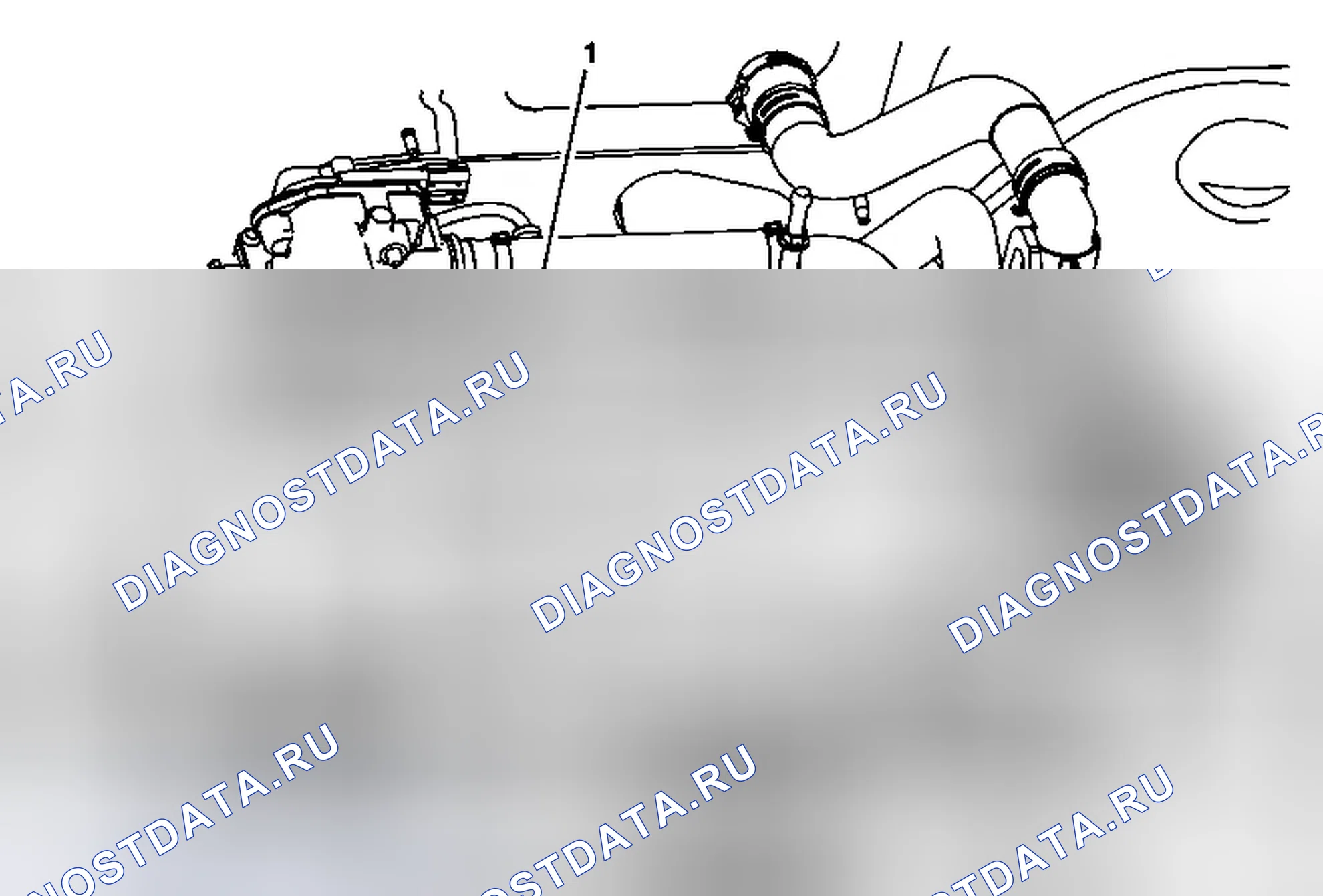 Рис. 21: Принудительная замена шланга / трубы / трубы вентиляции картера. Chevrolet Malibu VIII рестайлинг