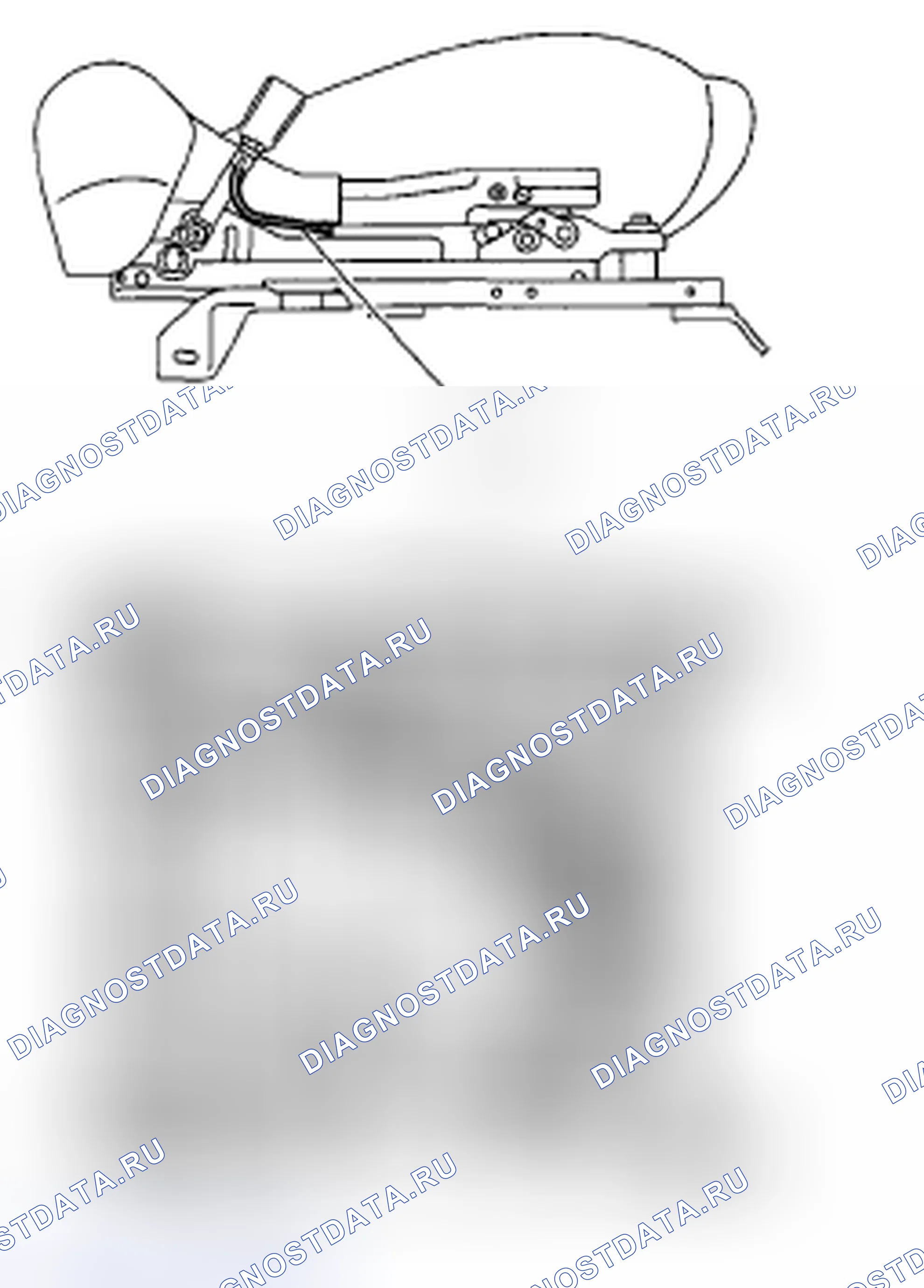Рис. 16: ВНУТРЕННИЙ РЕМЕНЬ БЕЗОПАСНОСТИ В СБОРЕ. Subaru Legacy BL/BP рестайлинг
