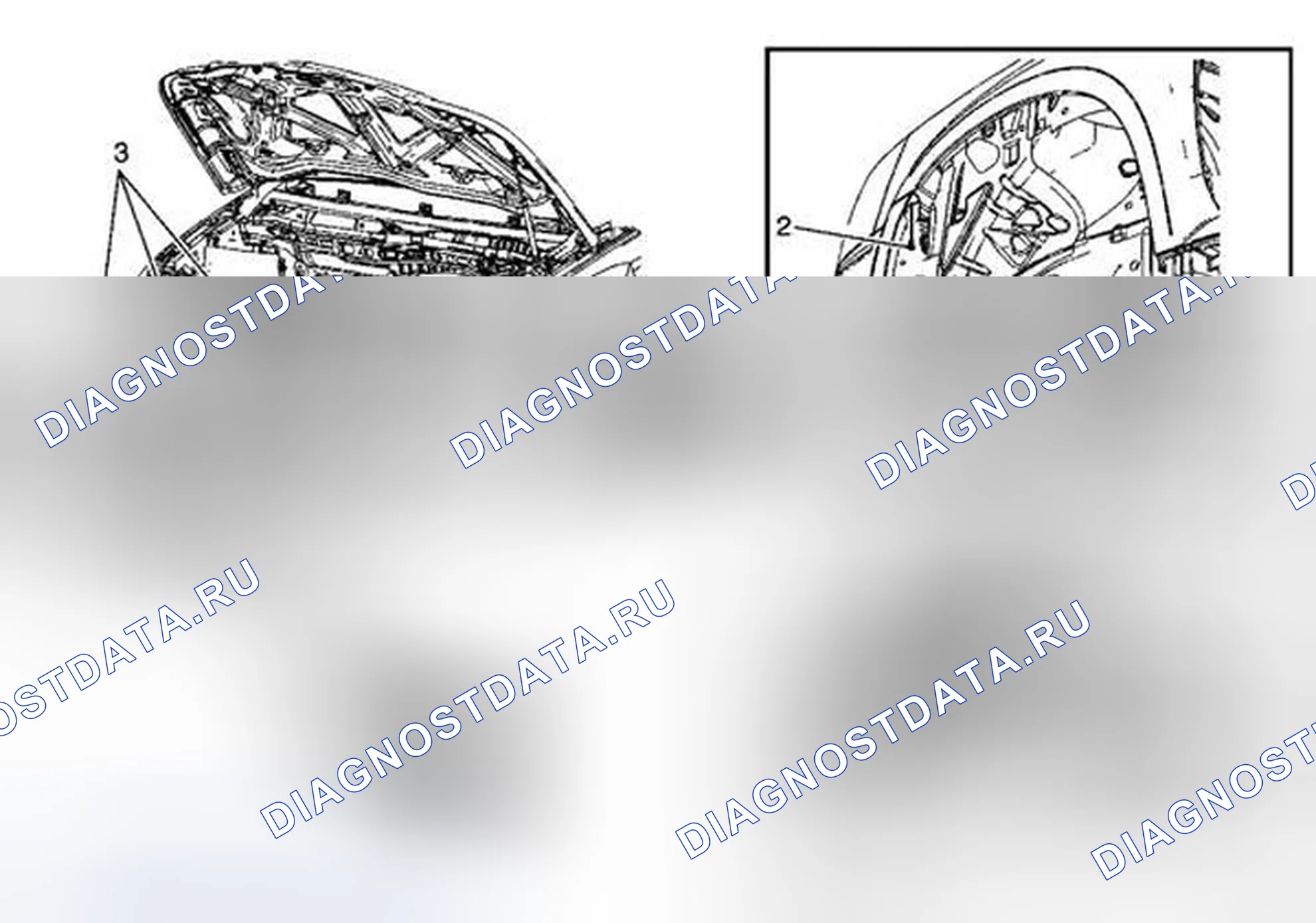 Рис. 4: Замена бордюрного камня - передний бампер (торрент). Chevrolet Equinox I