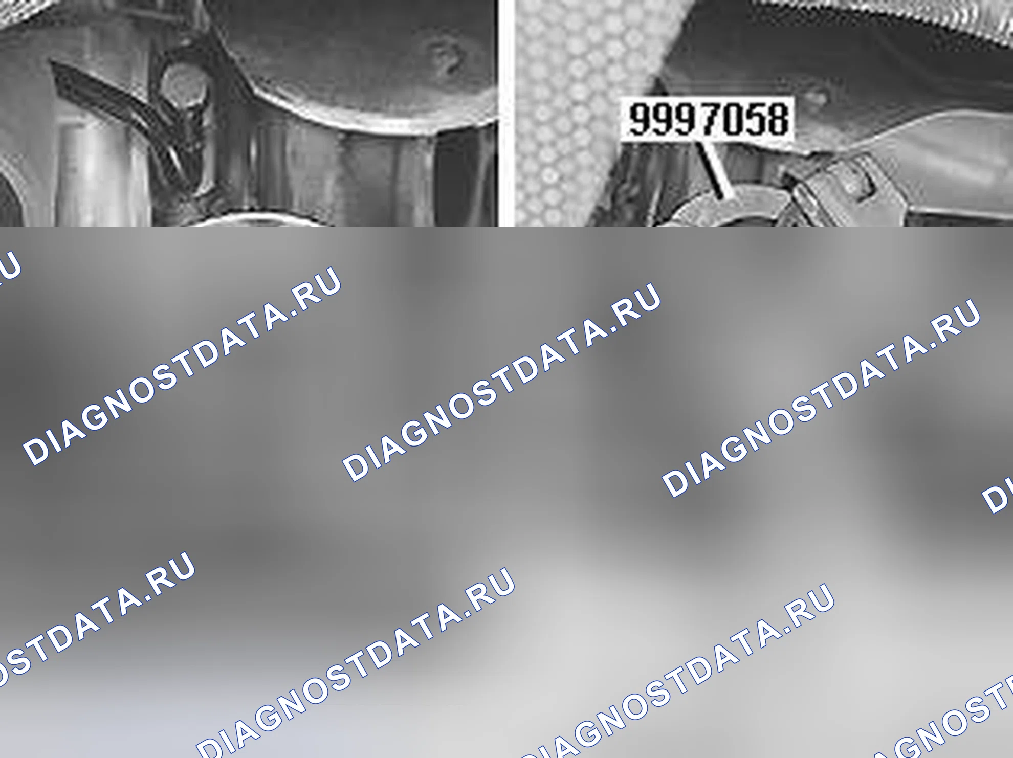 Рис. 248: Демонтаж гаек фланца конической шестерни. Volvo V70 II