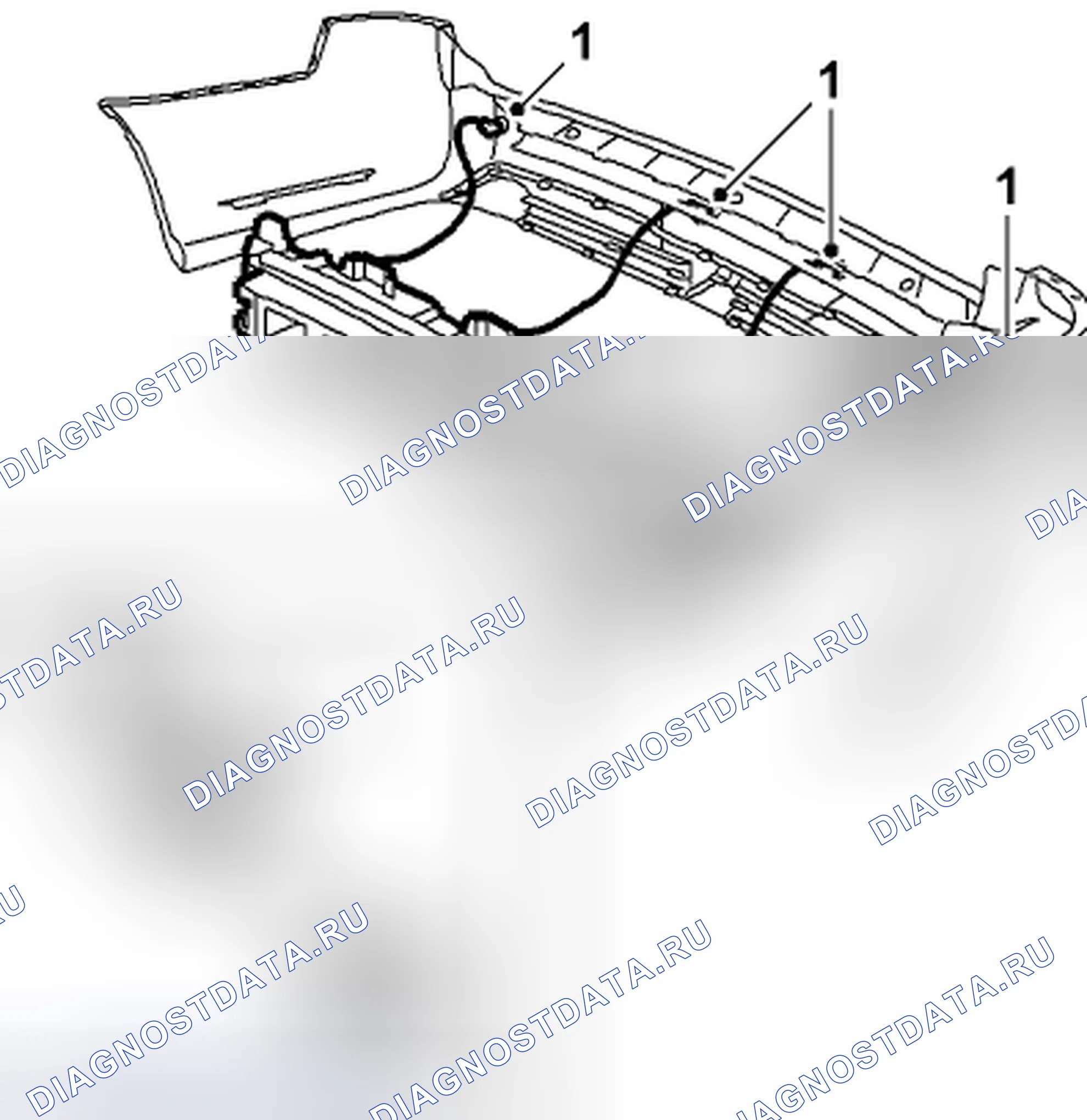 Рис. 39: Замена держателя. Kia Picanto III