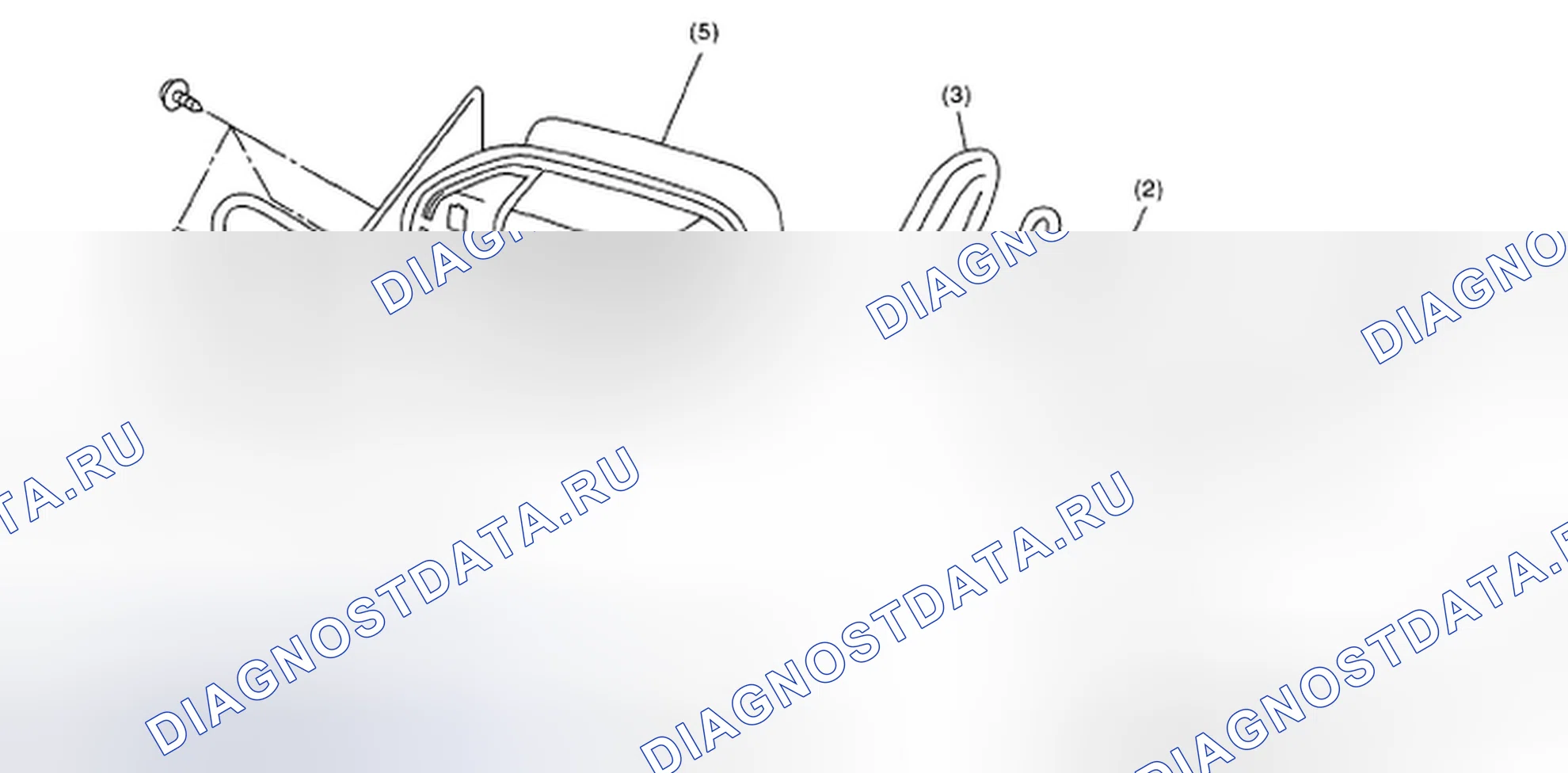 Рис. 5: Идентификация зеркального компонента. Subaru Impreza GD/GC/GG рестайлинг 2