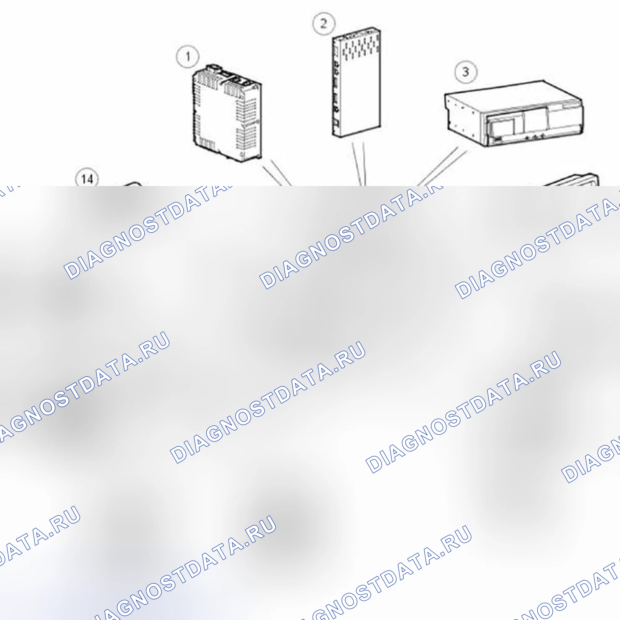 Рис. 12: РАСПОЛОЖЕНИЕ КОМПОНЕНТОВ ВИДЕОСИСТЕМЫ. Land Rover Range Rover Sport L320