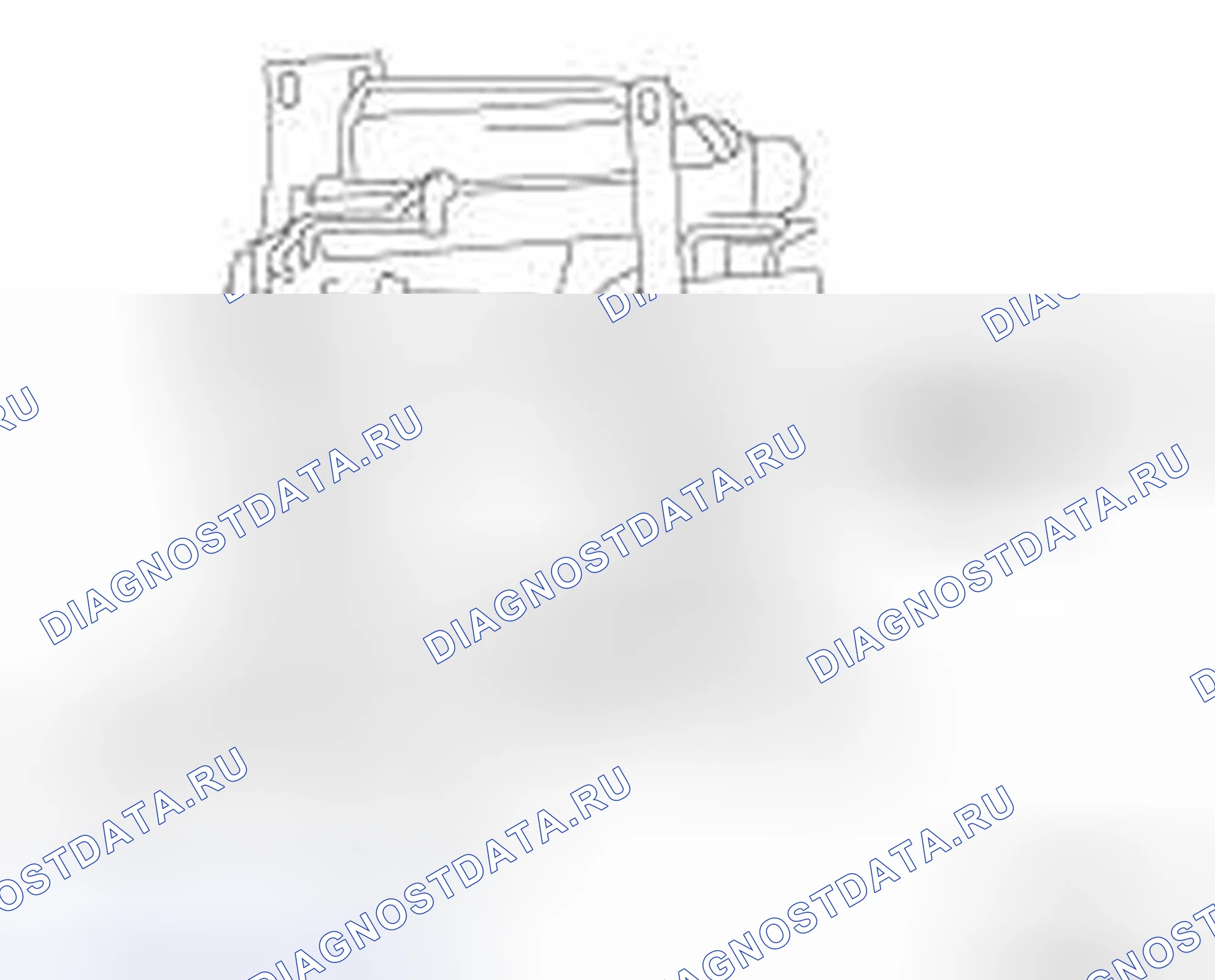 Рис. 7: Идентификация серийного номера двигателя. Nissan Frontier D40