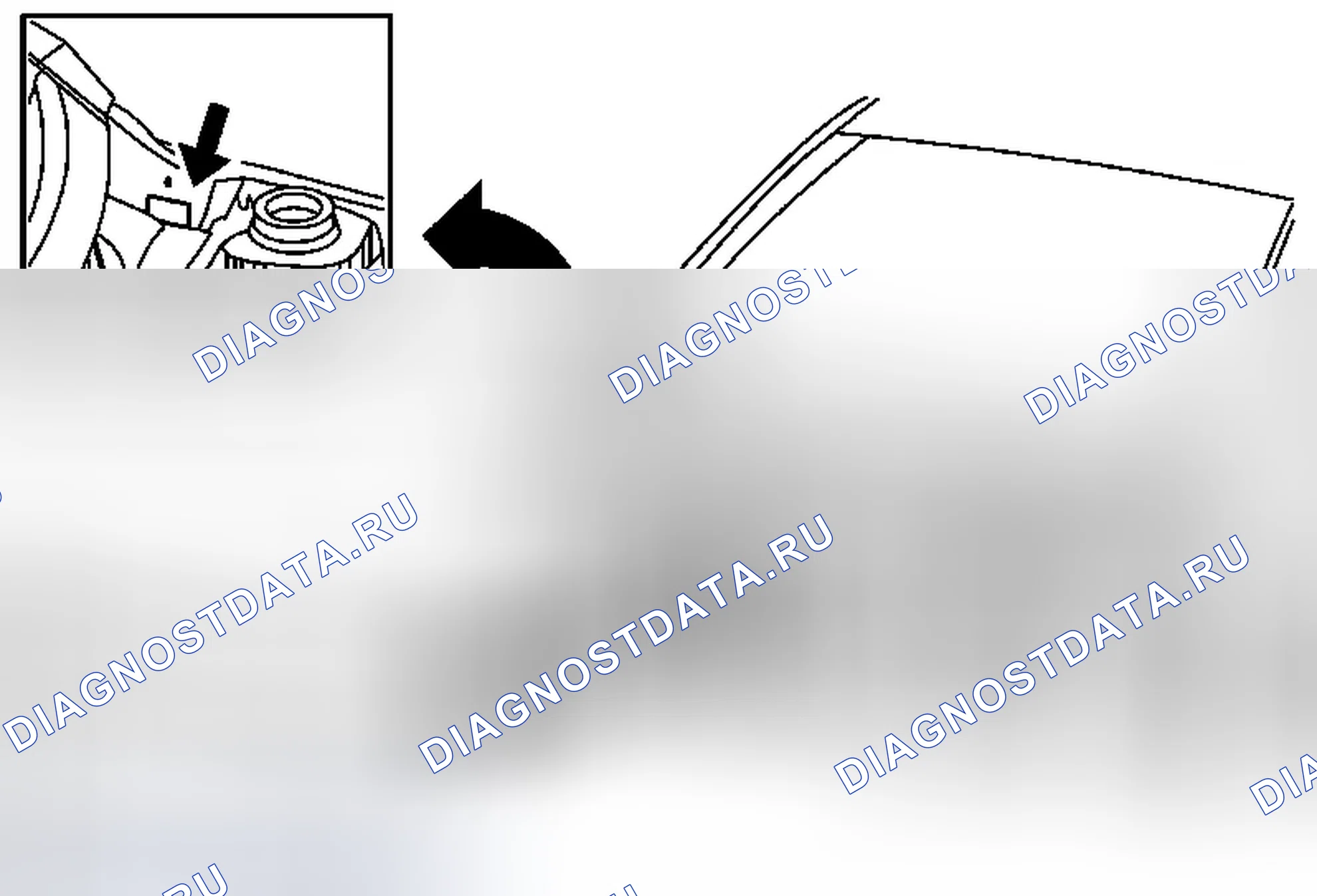 Рис. 7: Направление потока приточной воды и очистка. Buick Regal V