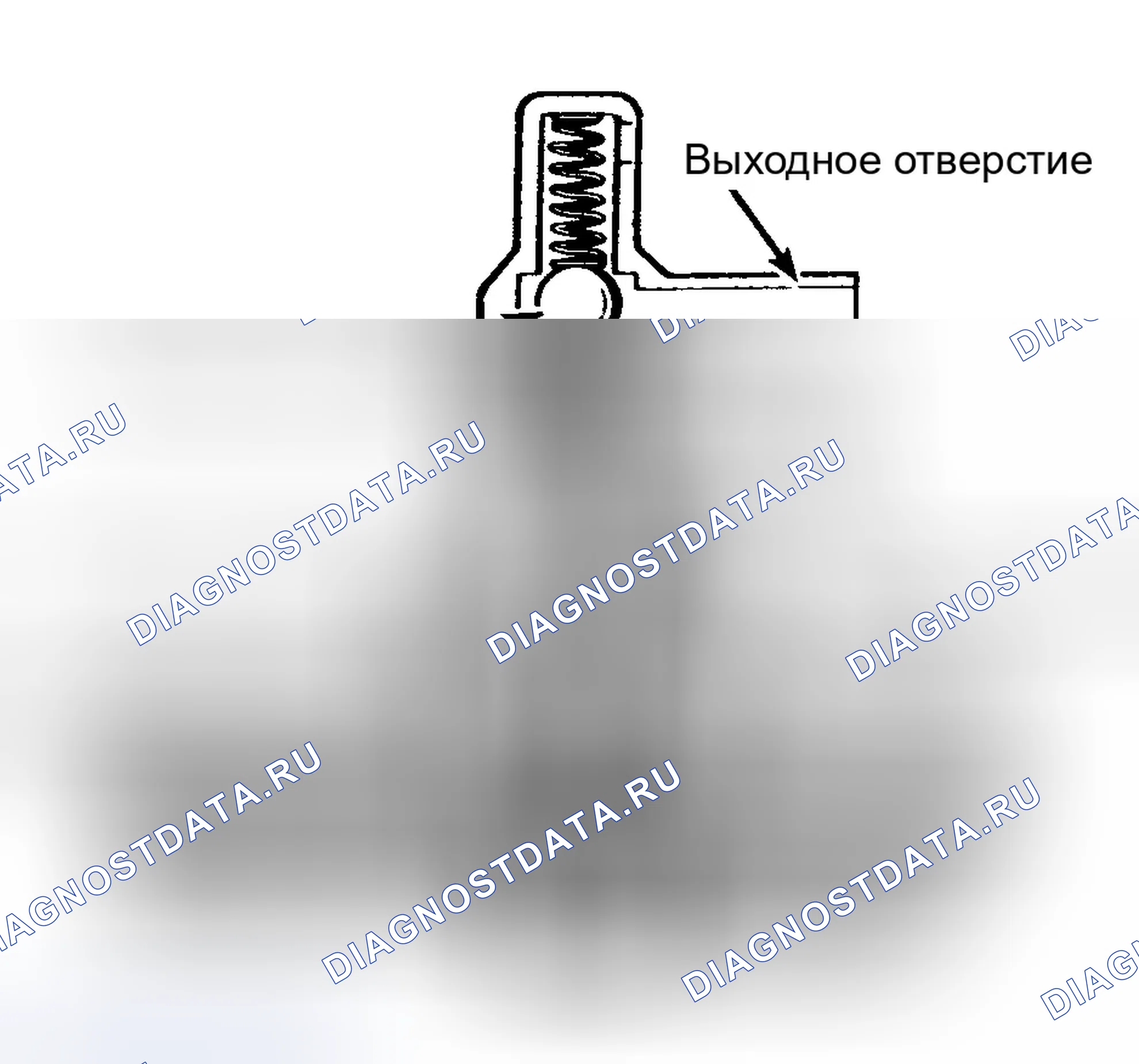 Рис. 32: Вид в разрезе 2-Port PVS PVS открывается при достижении двигателем рабочей температуры.. Ford Bronco II I