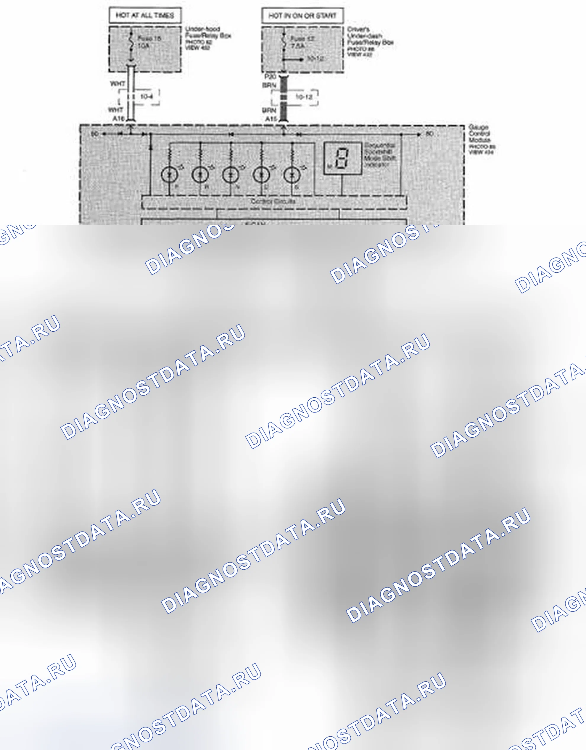 Рис. 221: Индикатор положения зубчатой передачи АКПП (стр. 89). Acura ZDX I
