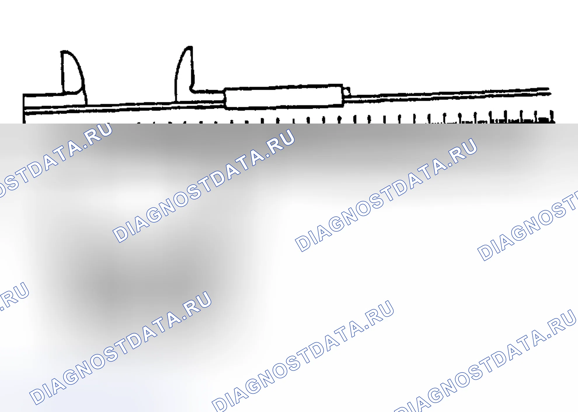 Рис. 3346: Клапан - длина без пружины. Ford Pickup F250 Super Duty I