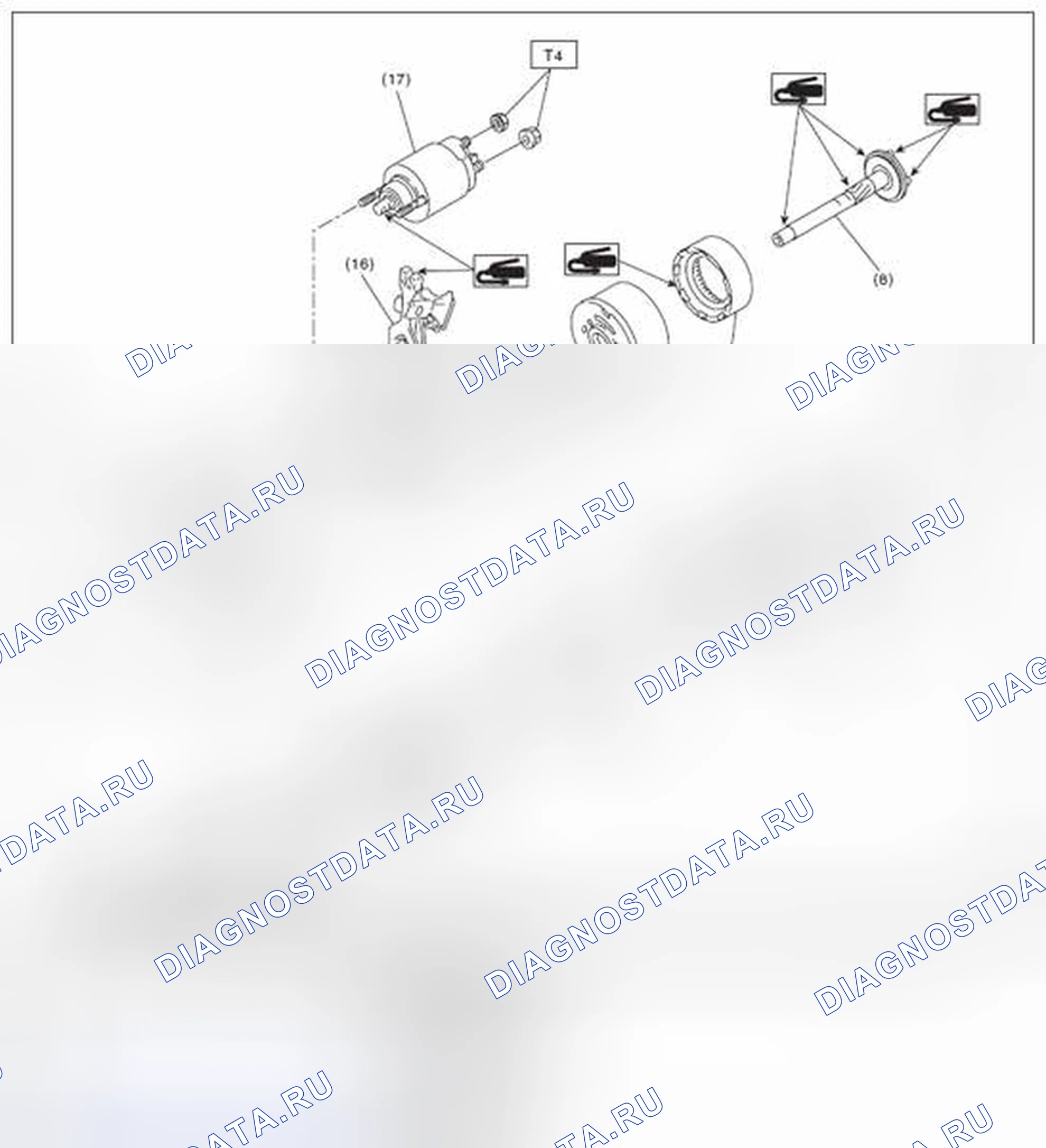 Рис. 83: СТАРТЕР. Subaru Impreza GK