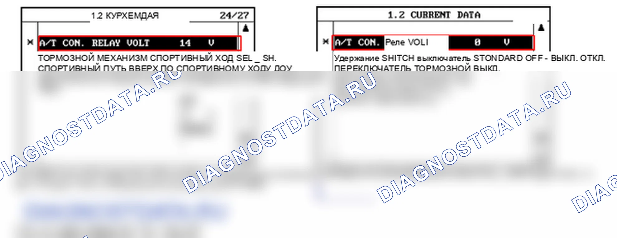 Данные диагностического сканера — P0890. Hyundai Santa Fe CM