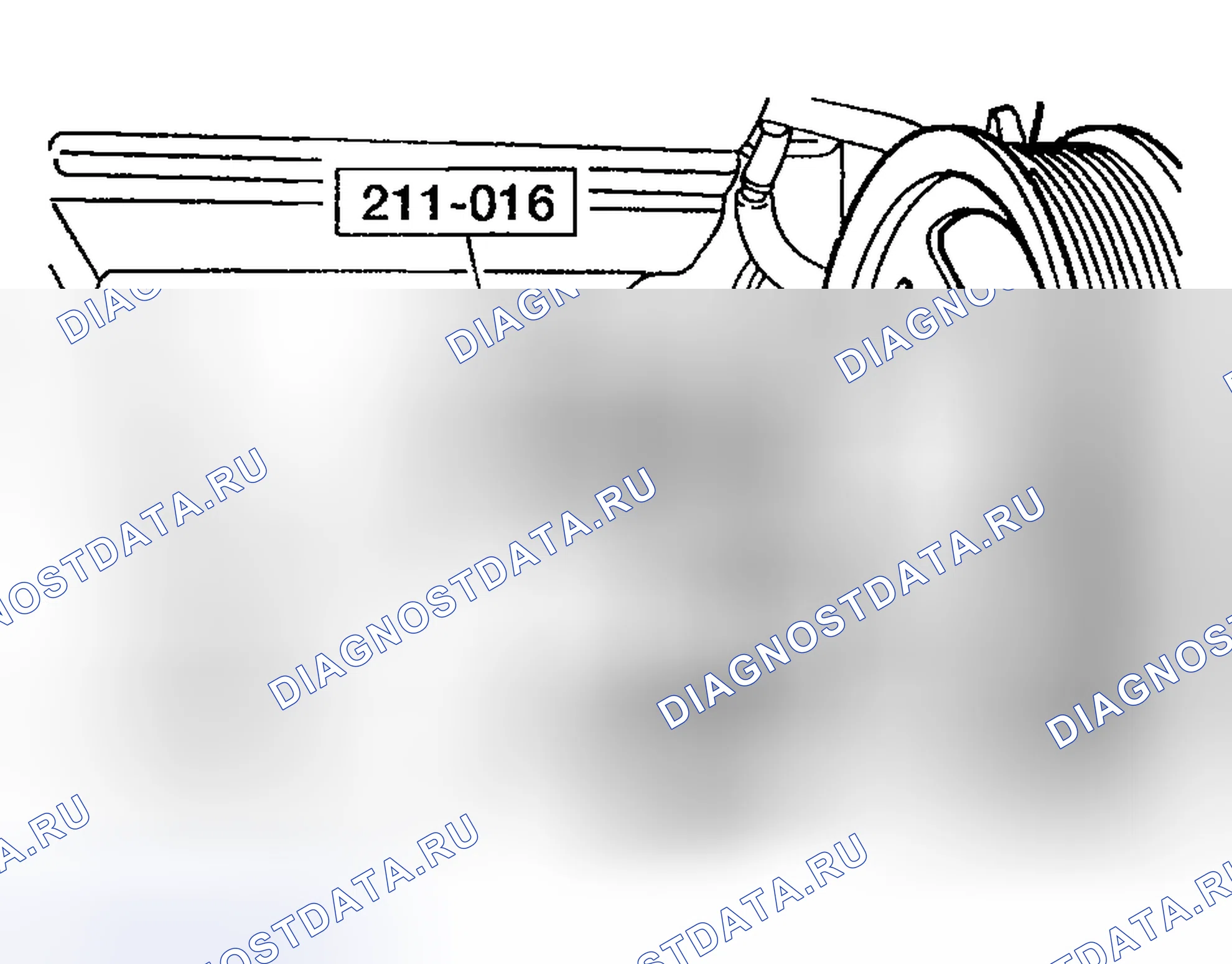 Рис. 22: Пункт 17: Примечание по снятию шкива. Hyundai Nexo I