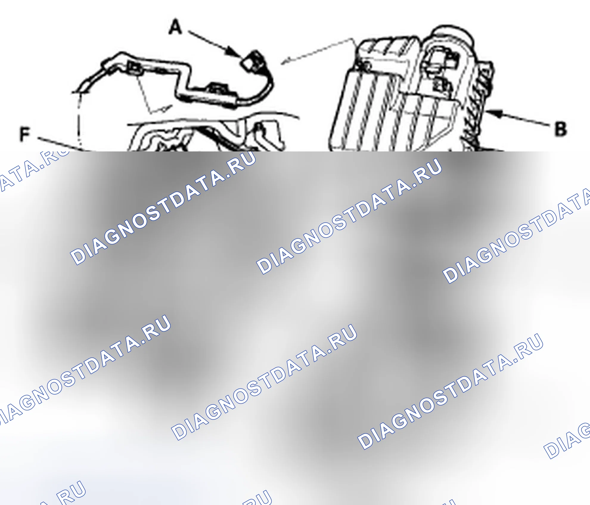Рис. 21: Демонтаж/монтаж воздухоочистителя. Honda Civic VIII