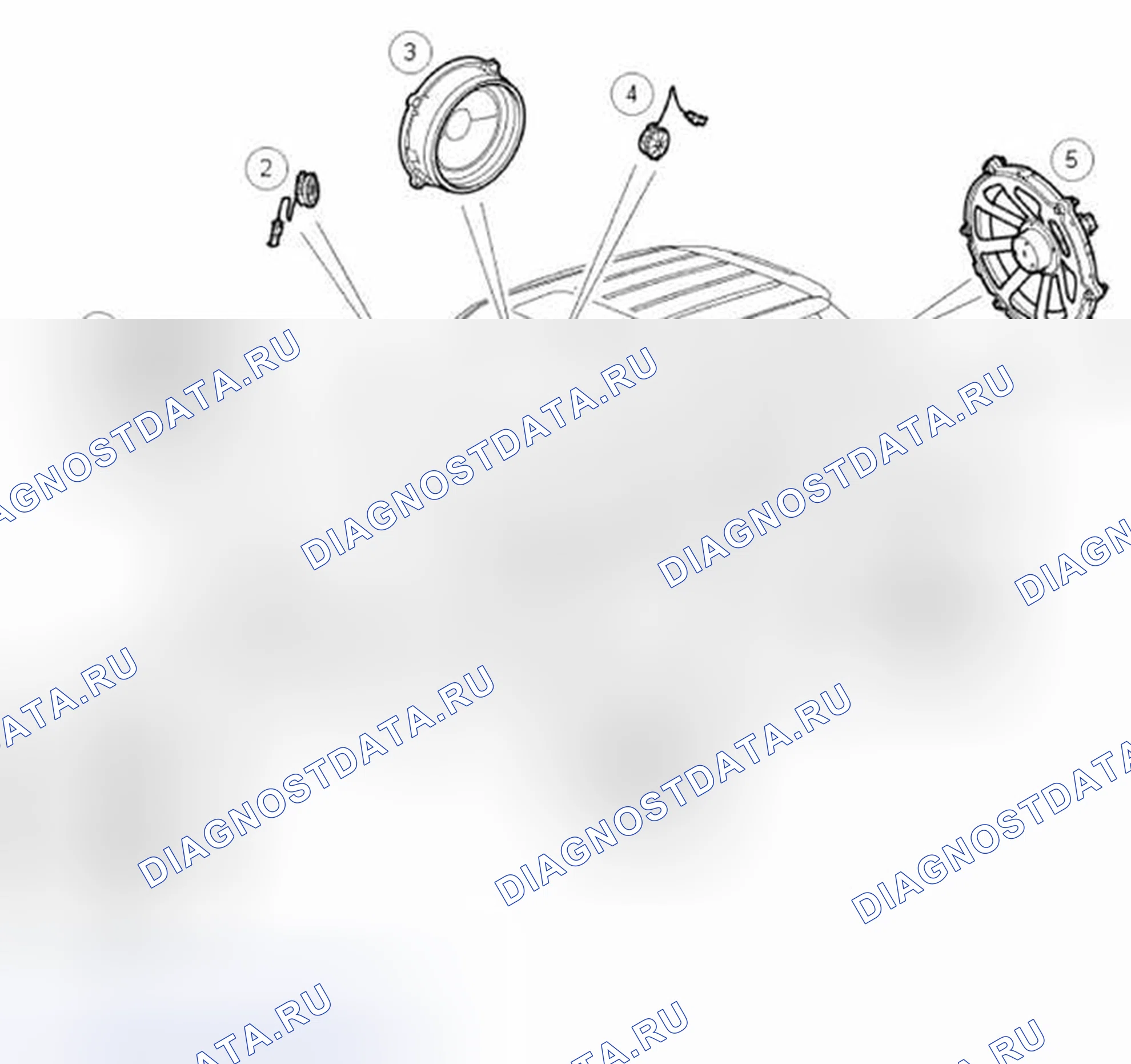 Рис. 29: АУДИОСИСТЕМА высокий LINE-HARMAN / KARDON. Land Rover Range Rover Sport I
