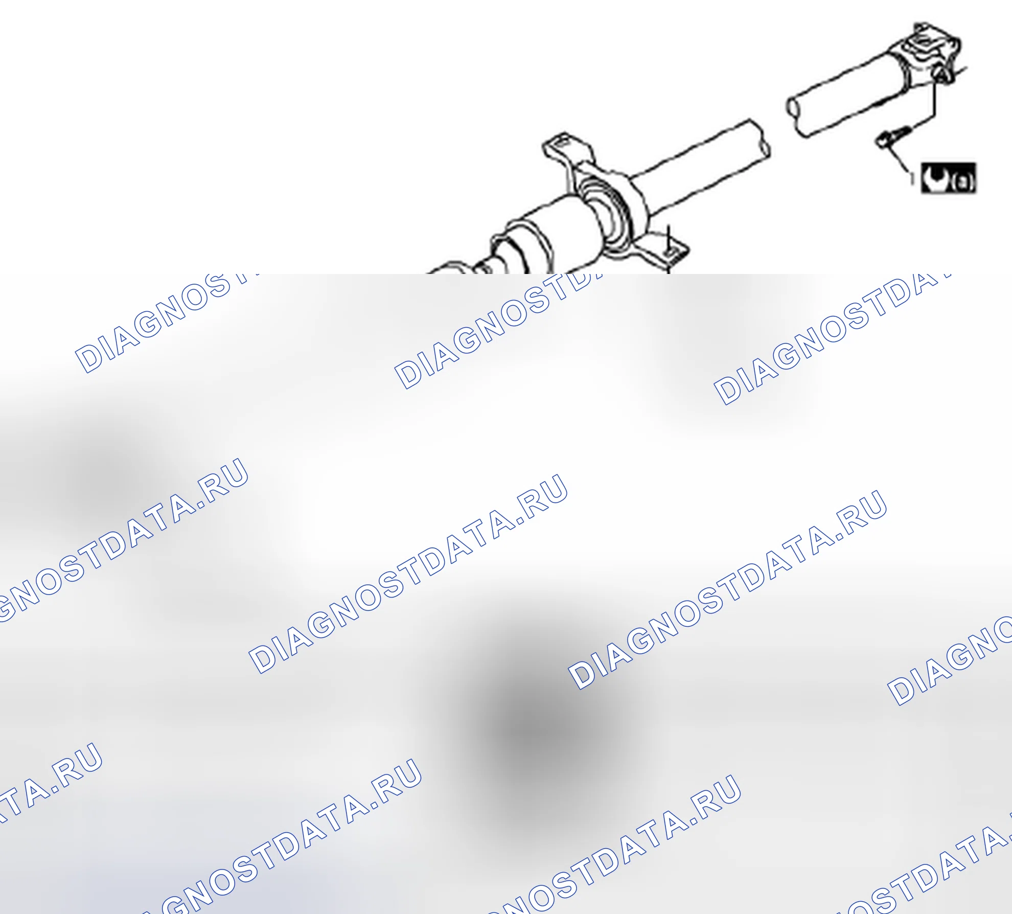 Рис. 3: Конструкция карданного вала. Suzuki SX4 I